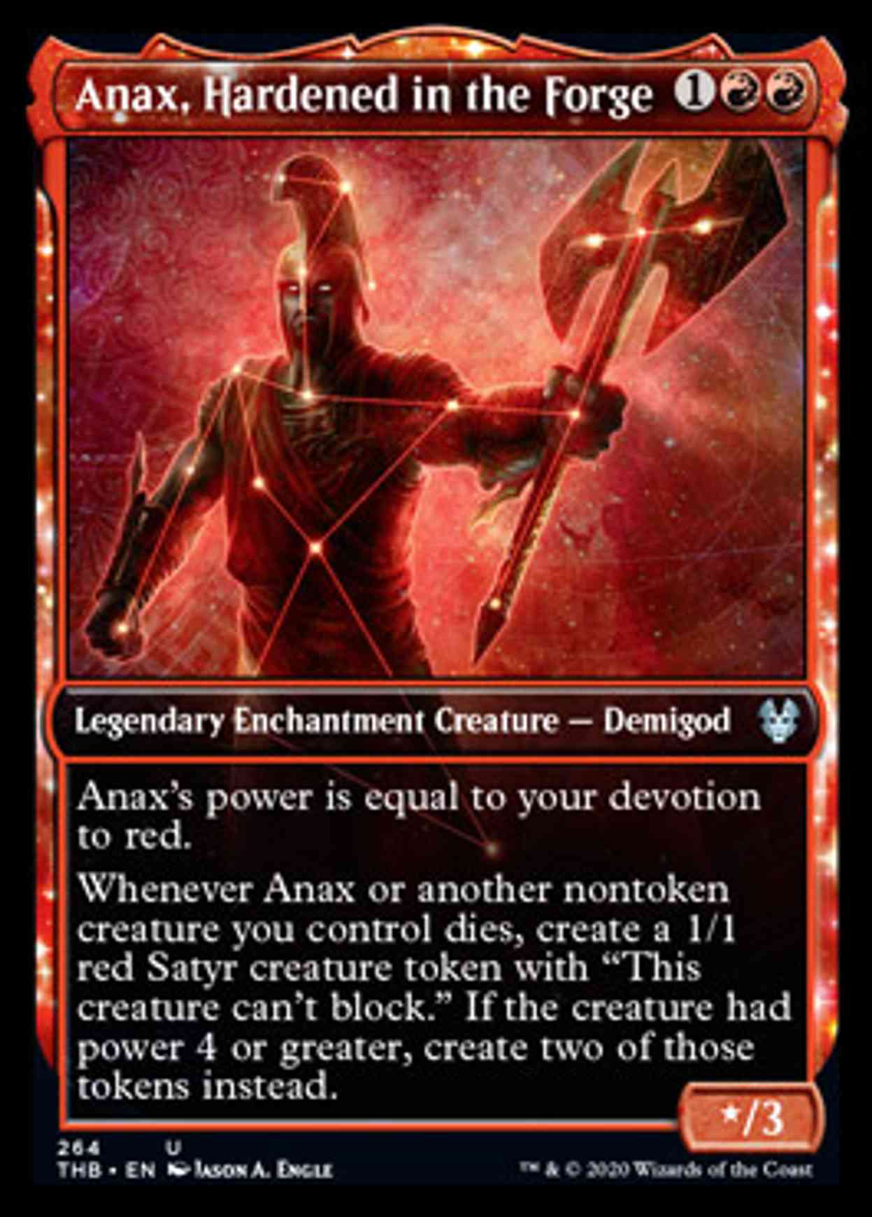 Anax, Hardened in the Forge (Showcase) magic card front