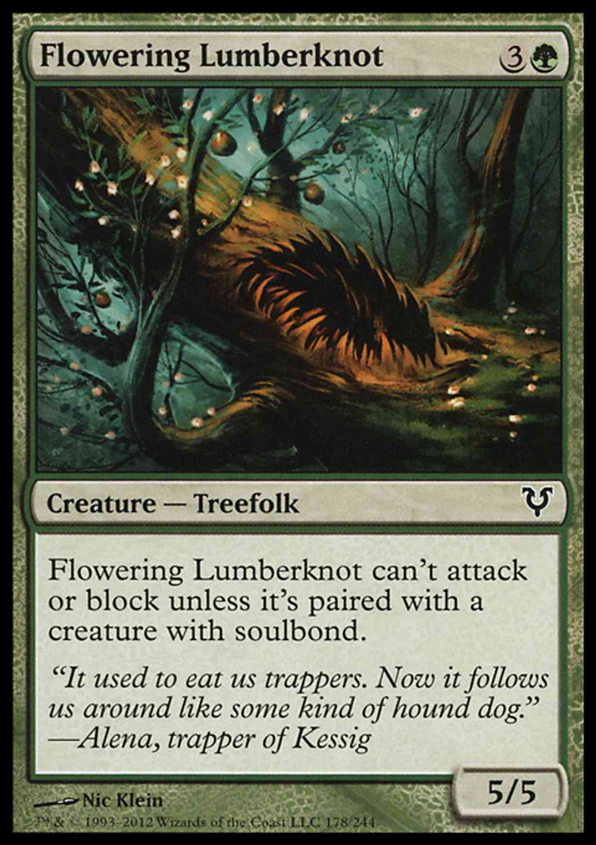 Flowering Lumberknot magic card front