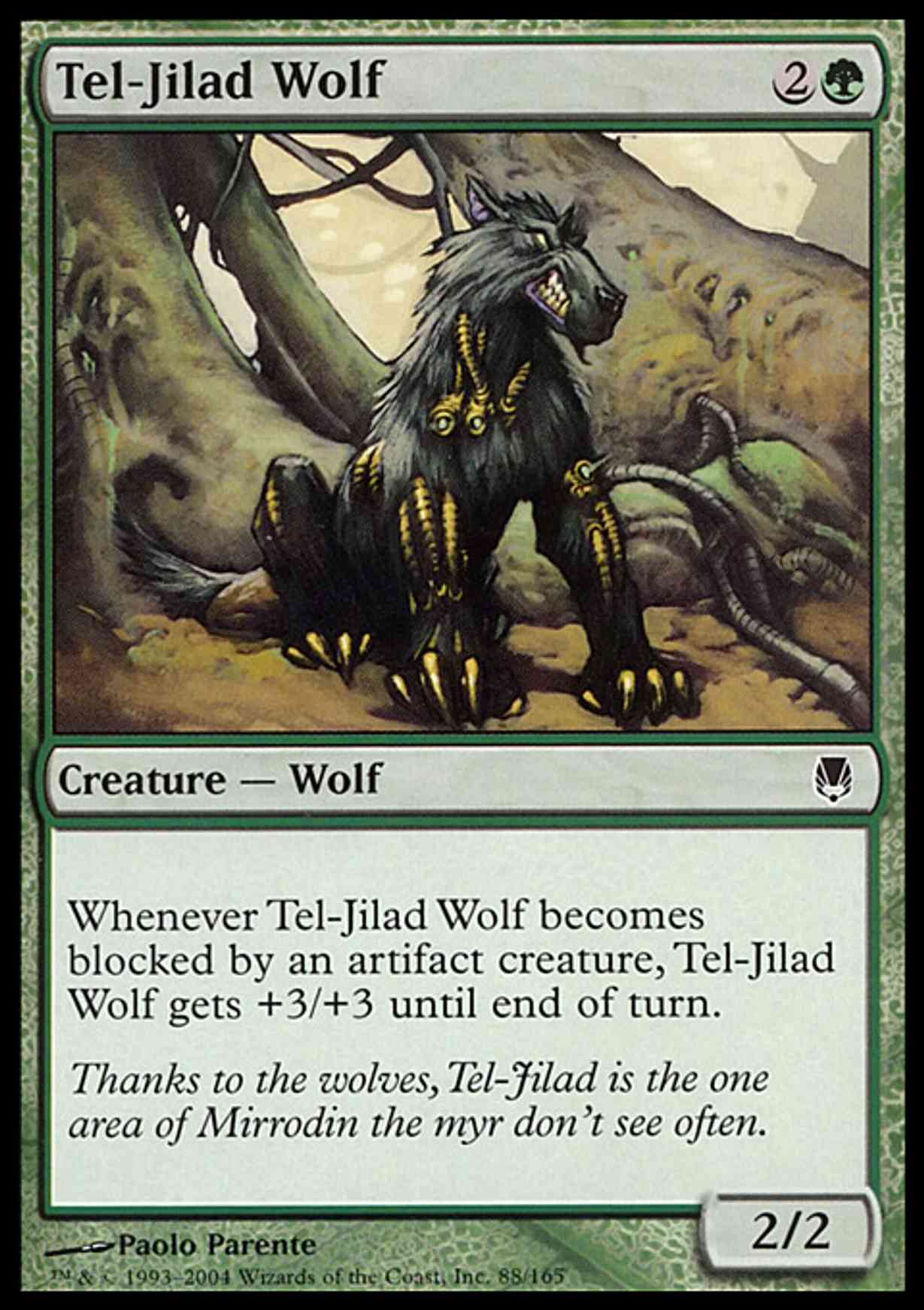 Tel-Jilad Wolf magic card front