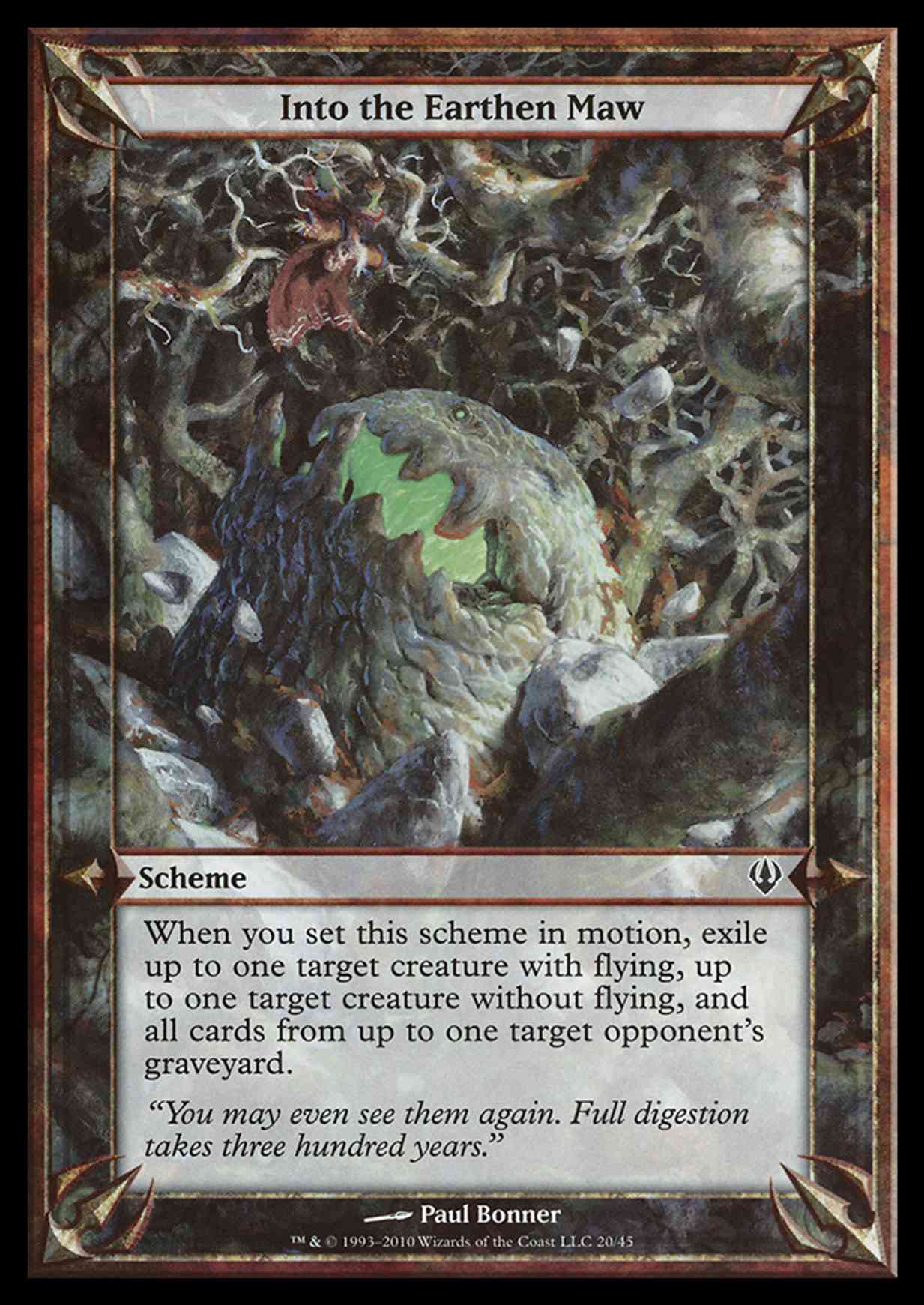 Into the Earthen Maw (Archenemy) magic card front