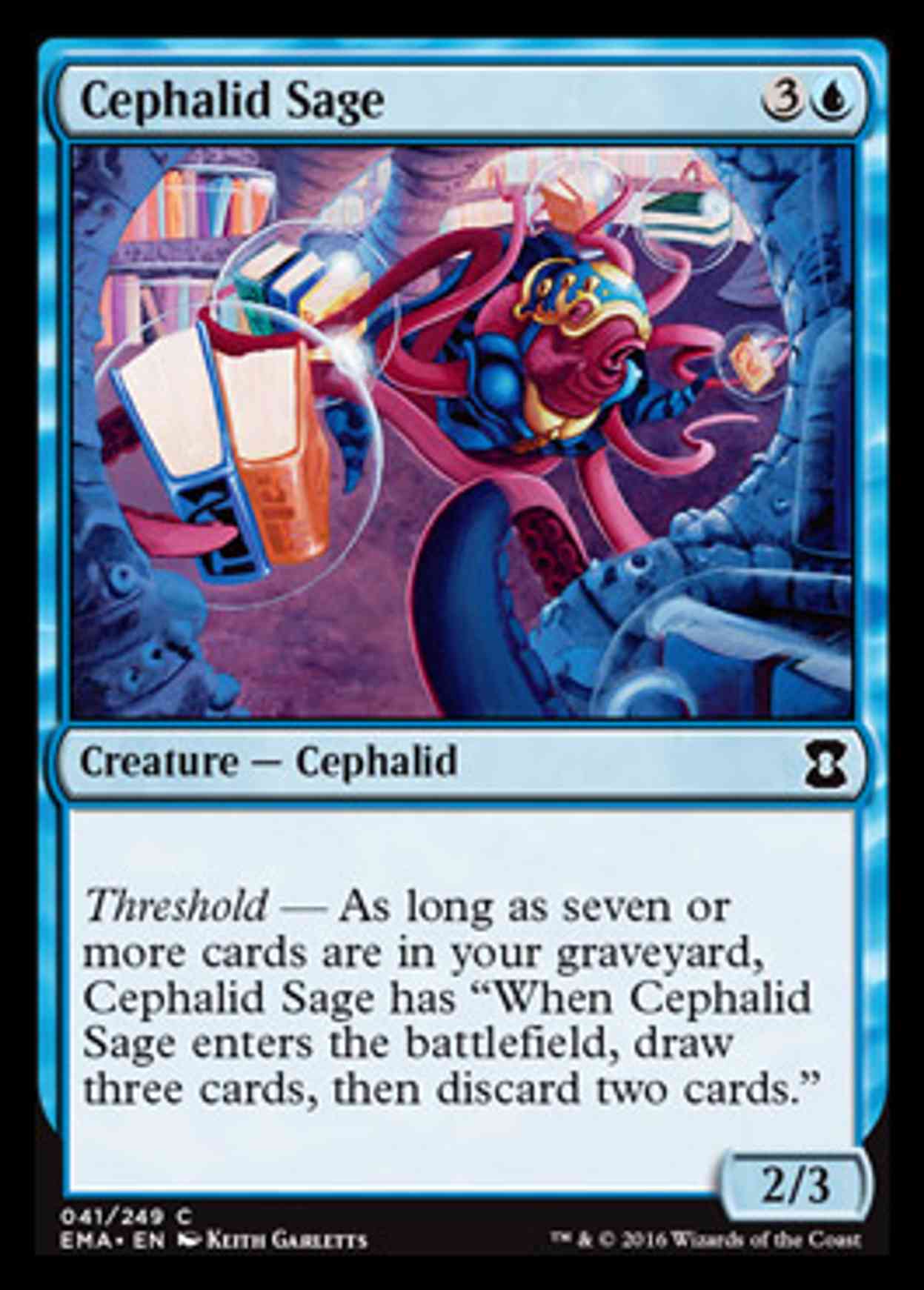 Cephalid Sage magic card front