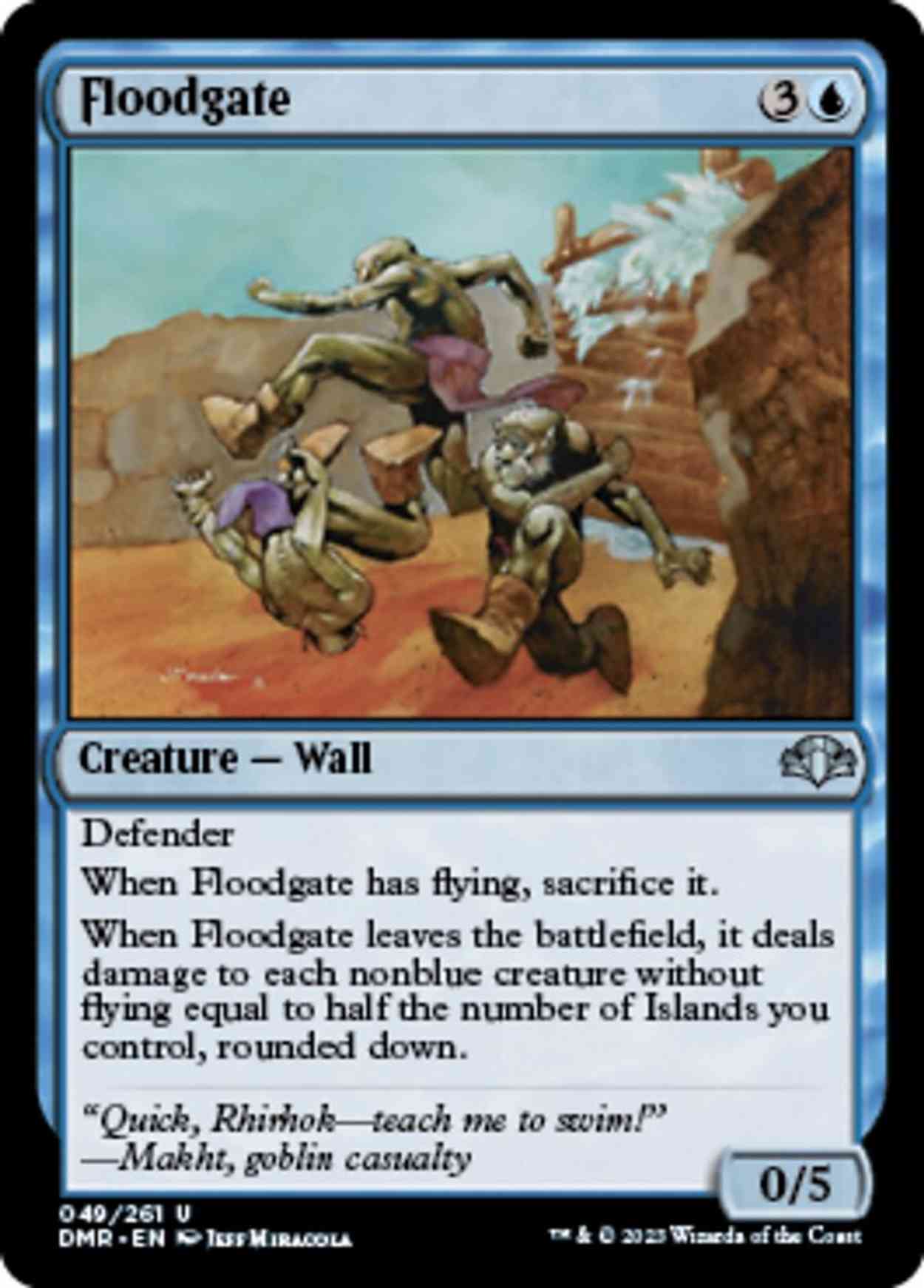Floodgate magic card front