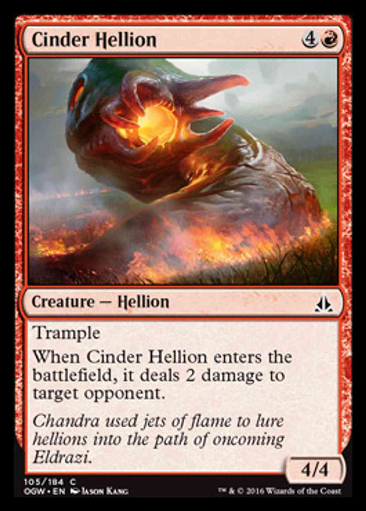 Cinder Hellion magic card front