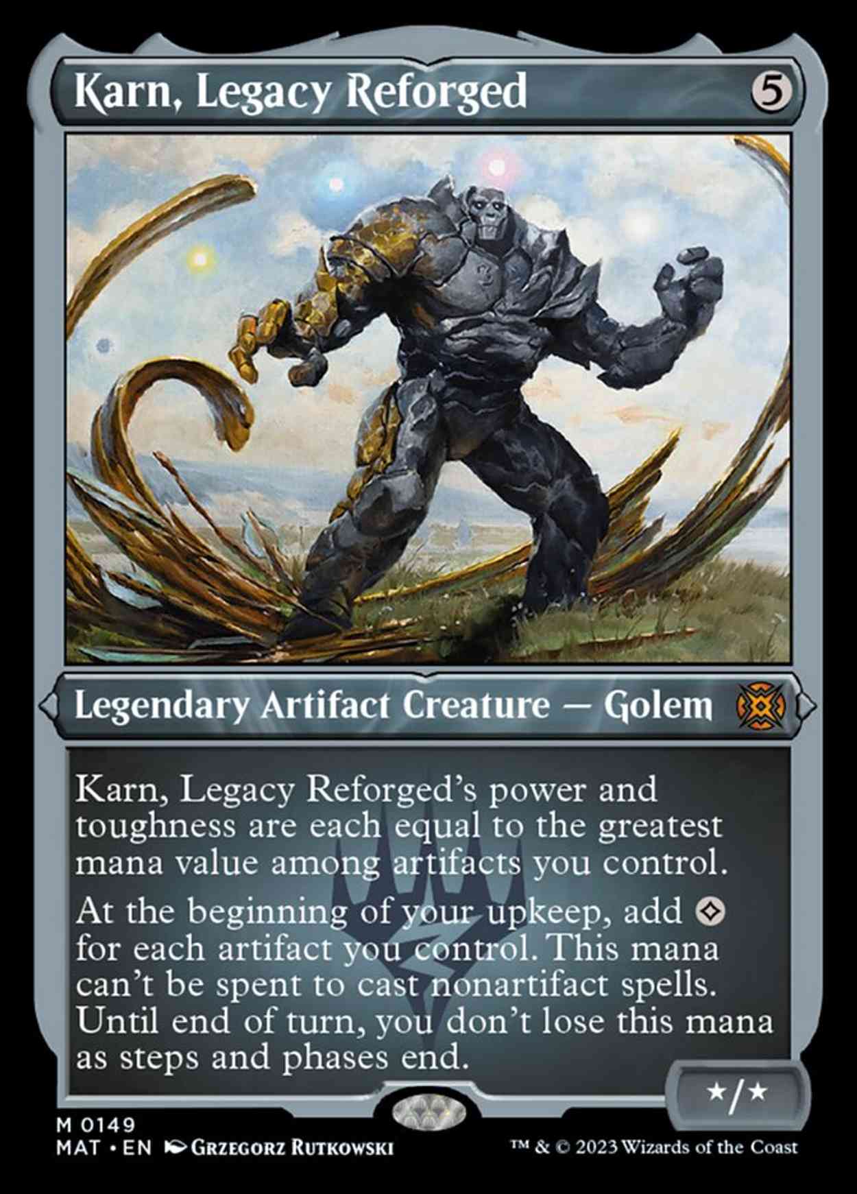Karn, Legacy Reforged (Foil Etched) magic card front