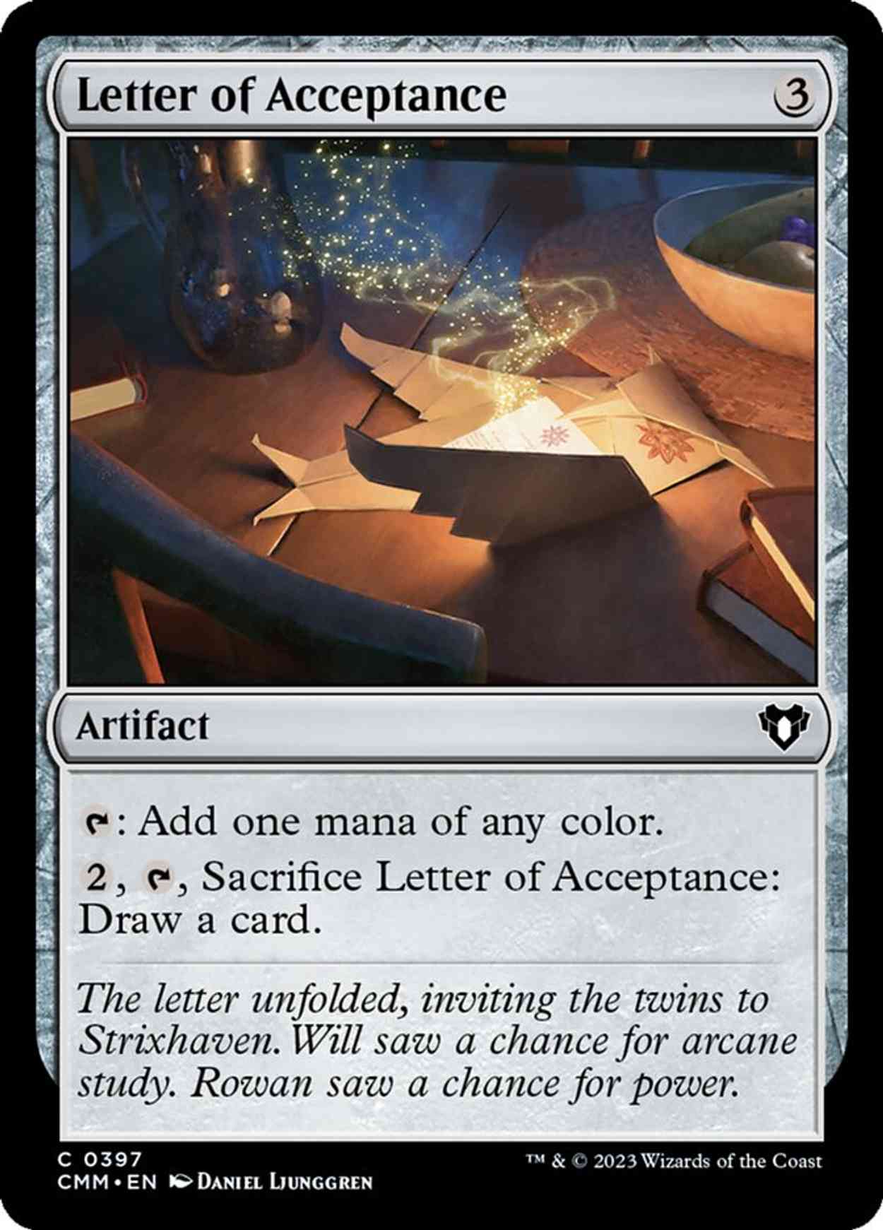 Letter of Acceptance magic card front