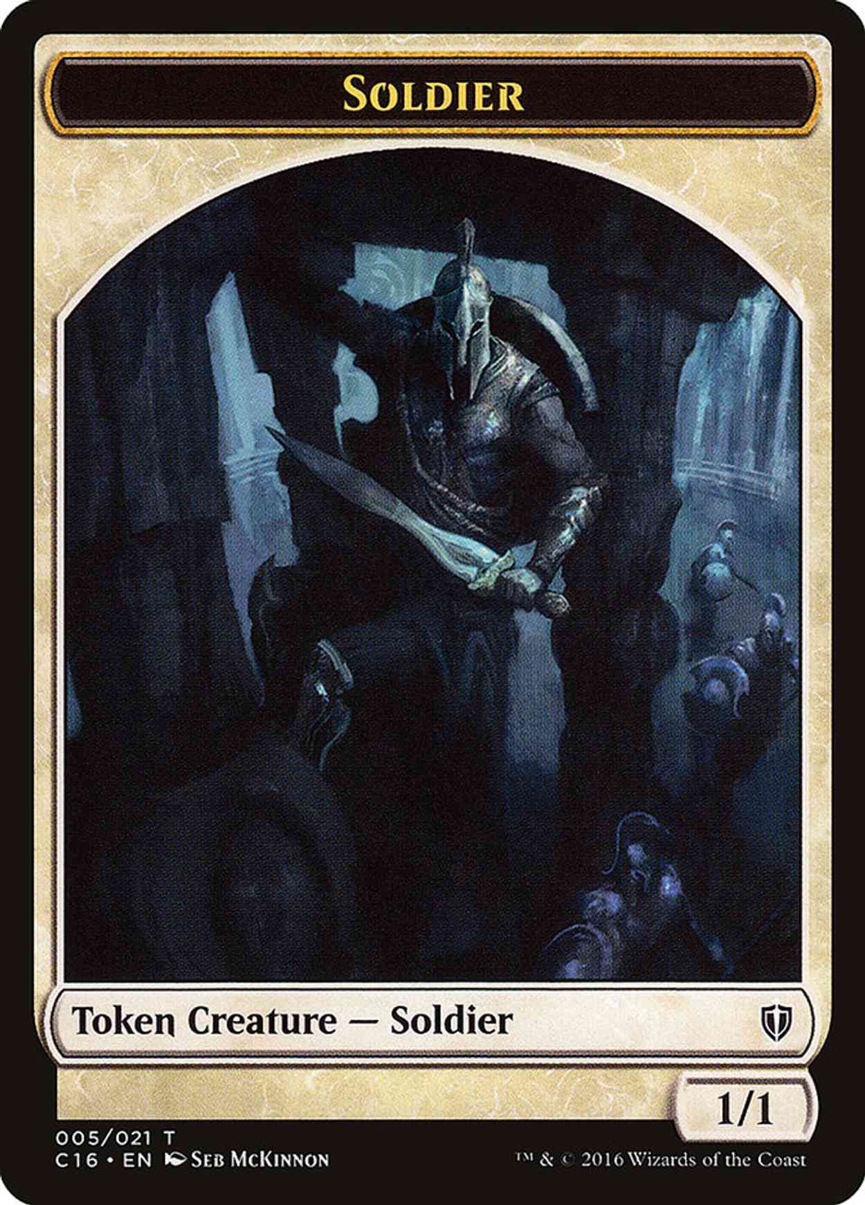 Soldier // Squid Double-sided Token magic card front