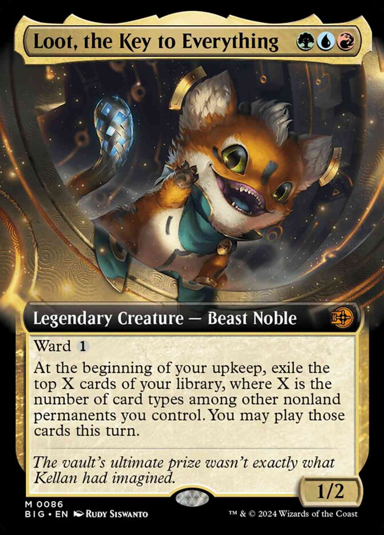 Loot, the Key to Everything (Extended Art) magic card front