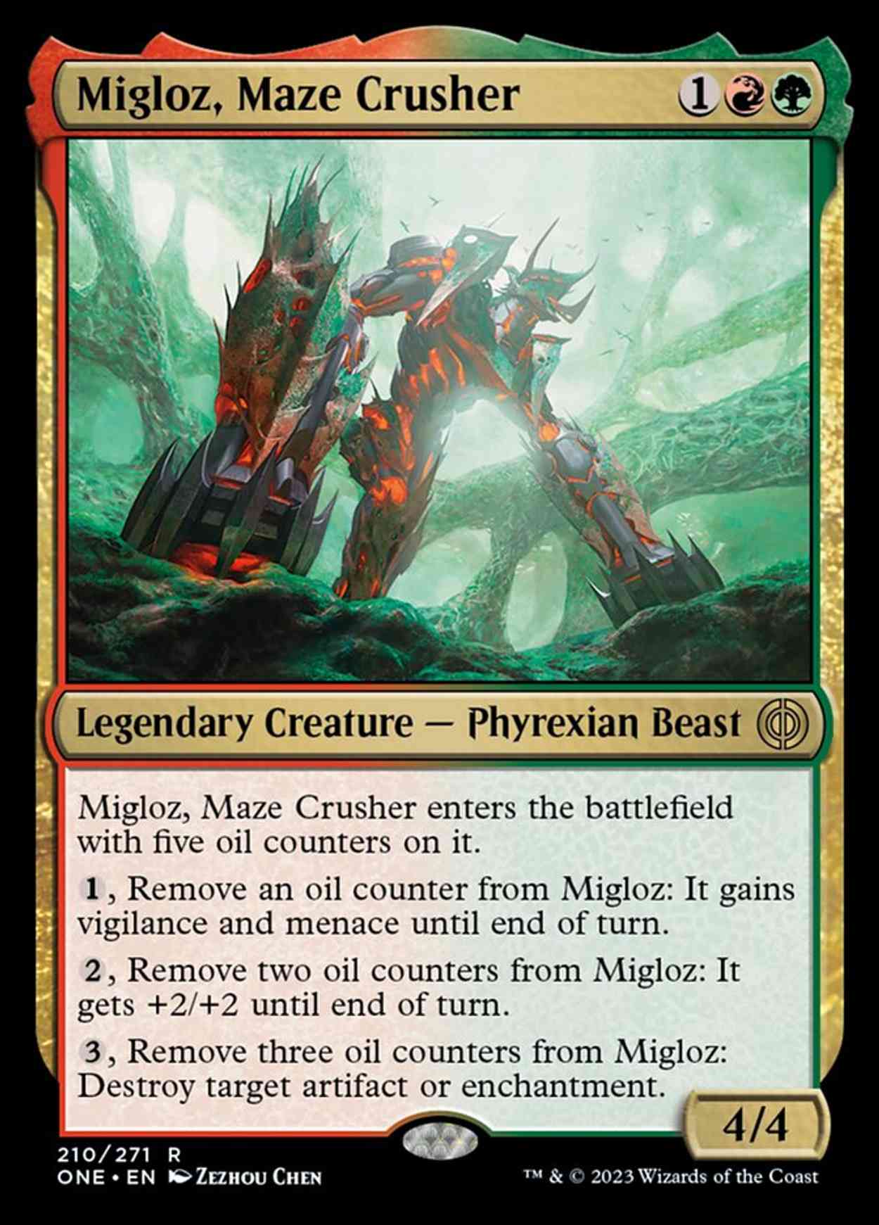Migloz, Maze Crusher magic card front