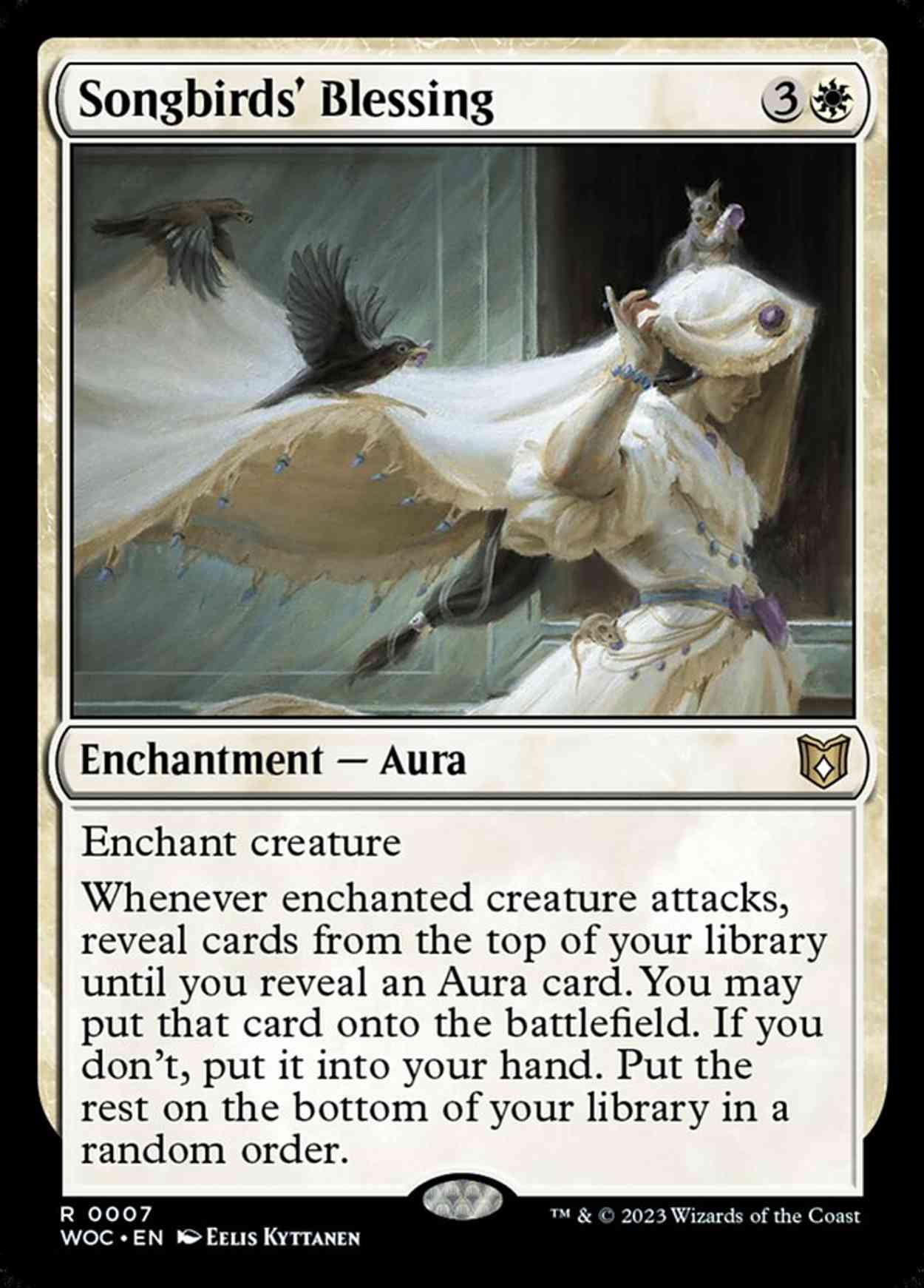 Songbirds' Blessing magic card front