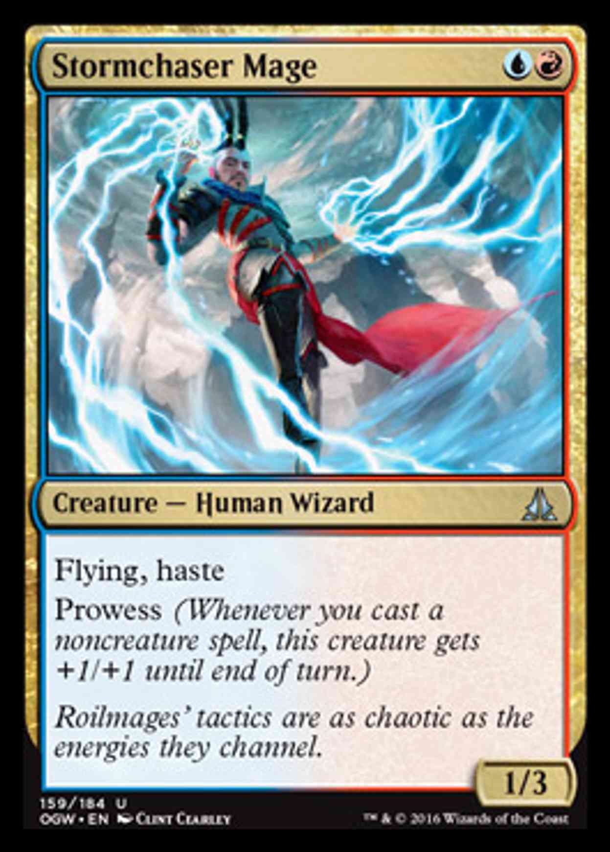 Stormchaser Mage magic card front