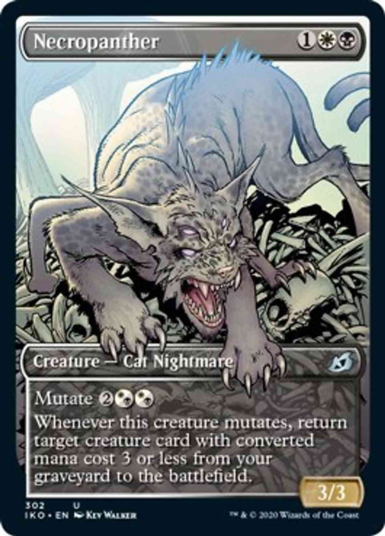 Necropanther (Showcase) magic card front
