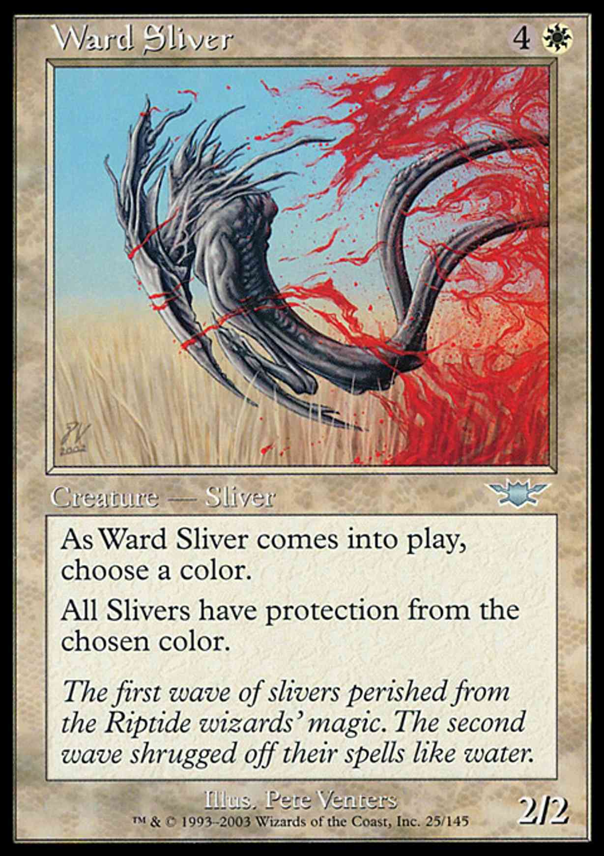 Ward Sliver magic card front