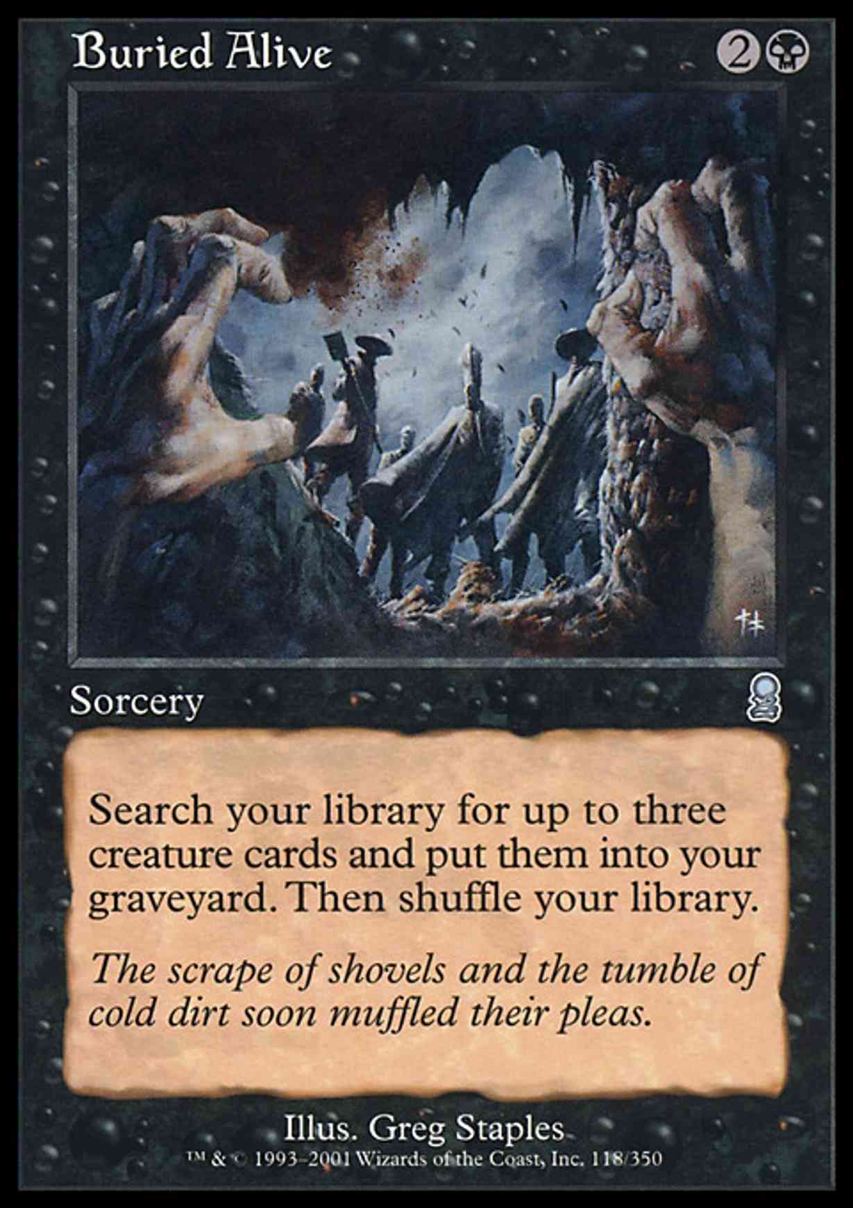 Buried Alive magic card front