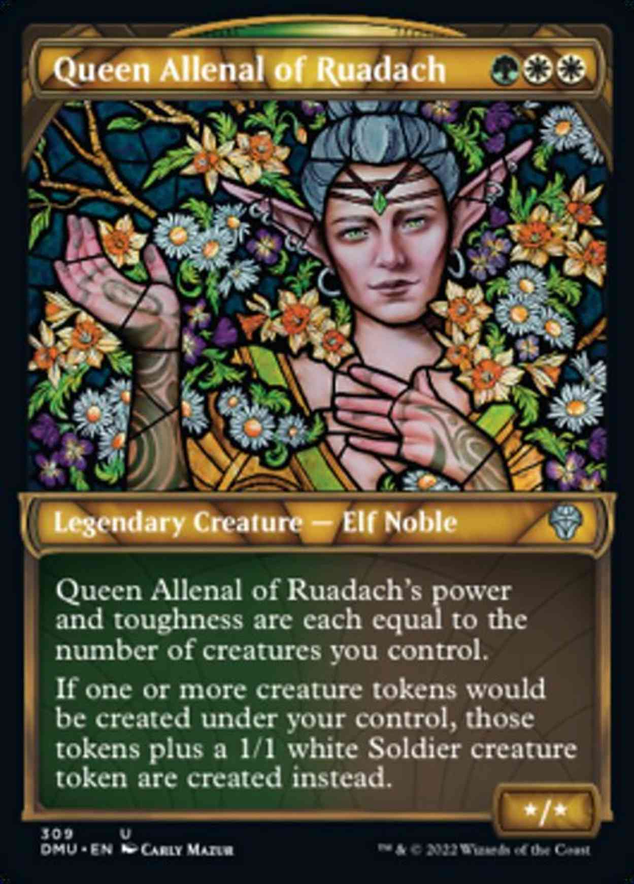 Queen Allenal of Ruadach (Showcase) magic card front