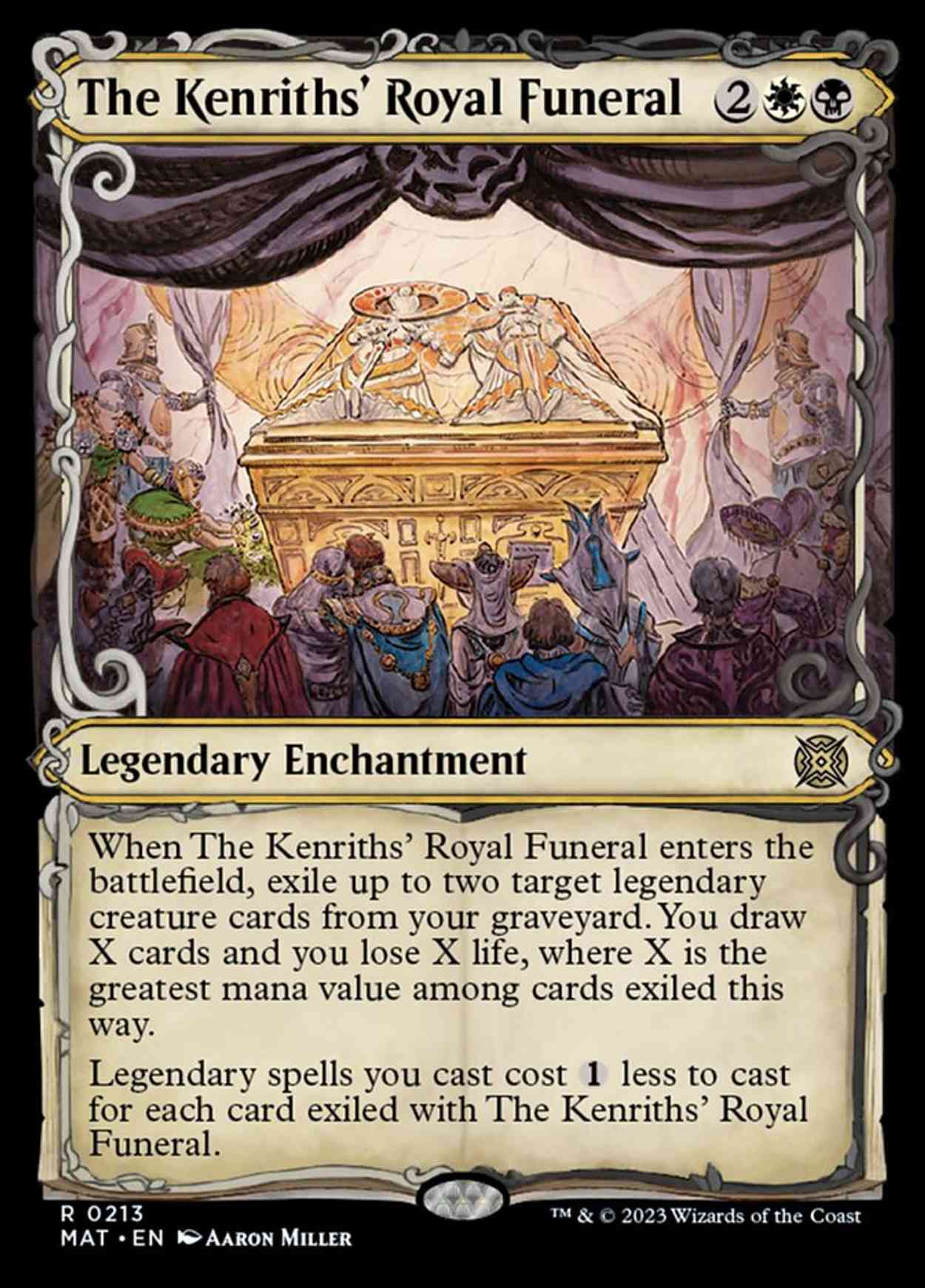 The Kenriths' Royal Funeral (Halo Foil) magic card front