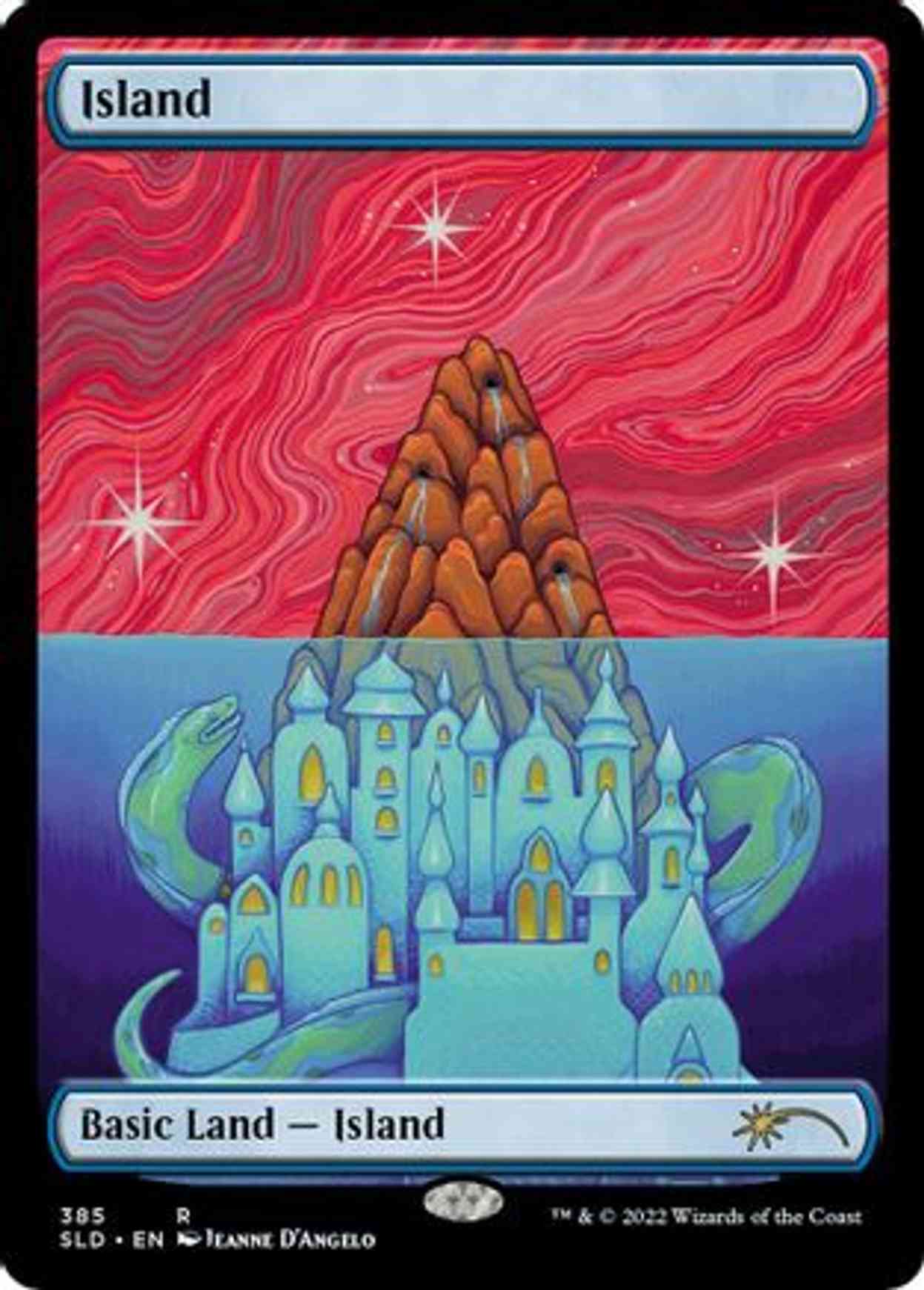 Island (385) magic card front