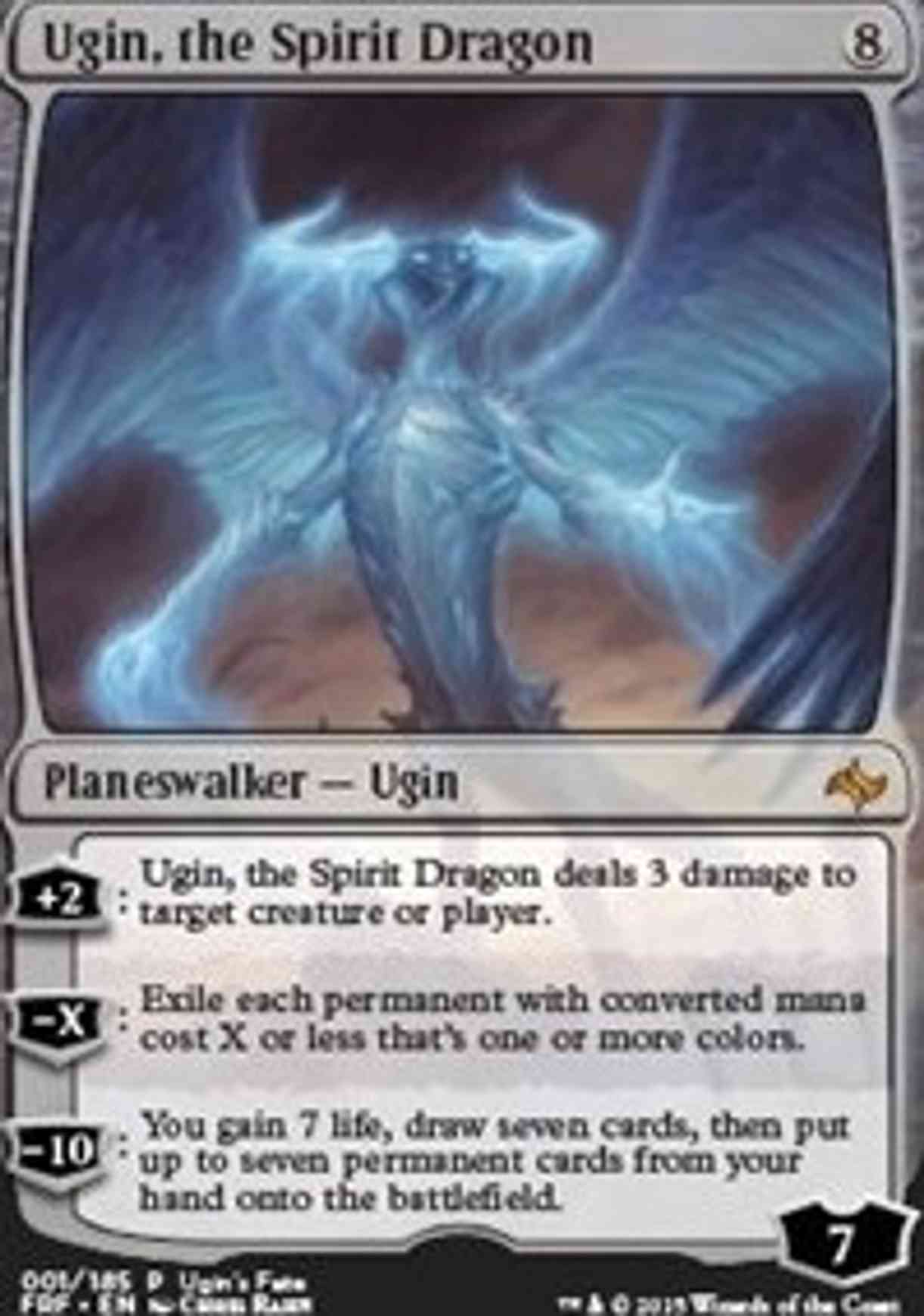 Ugin, the Spirit Dragon magic card front