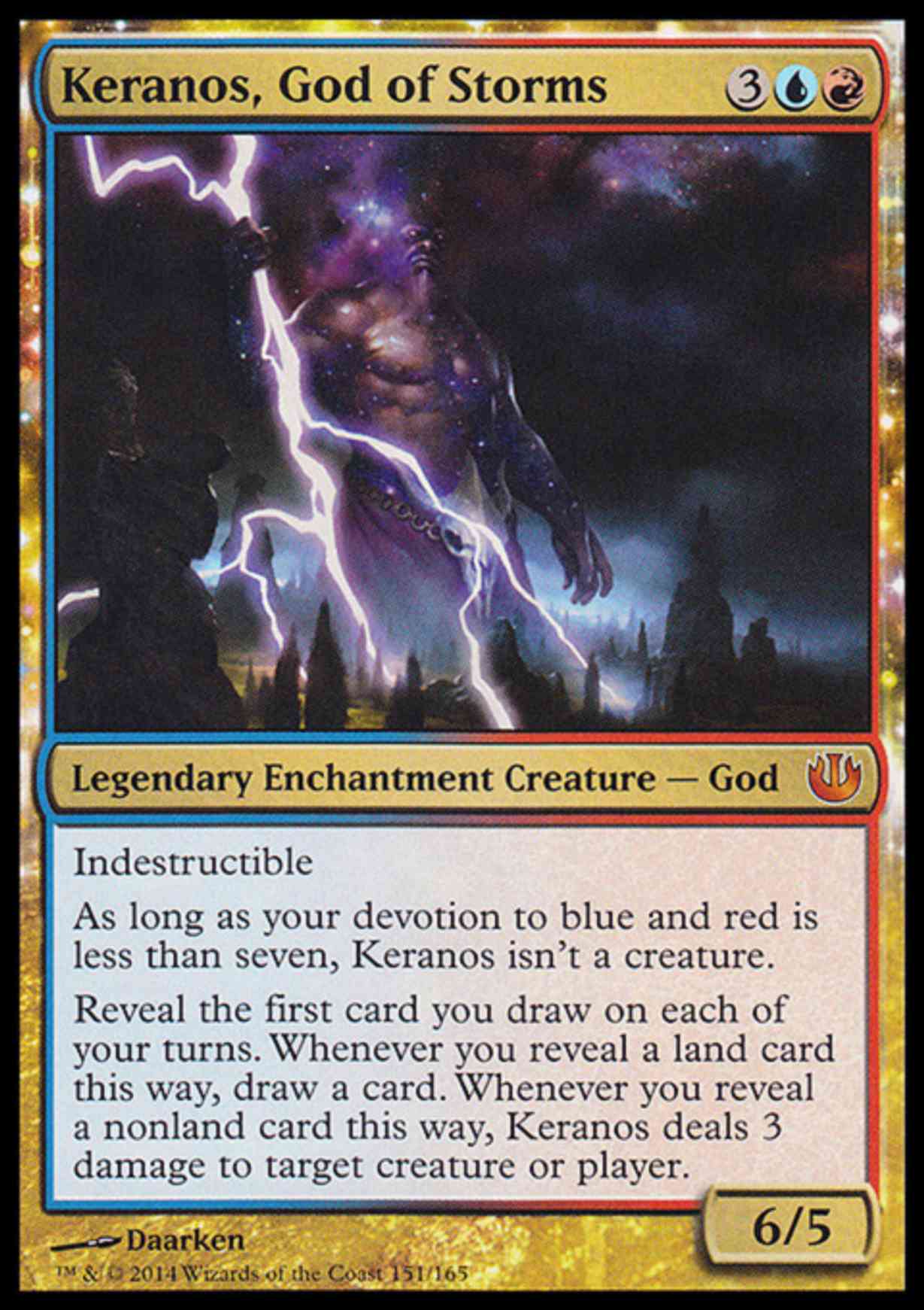 Keranos, God of Storms magic card front