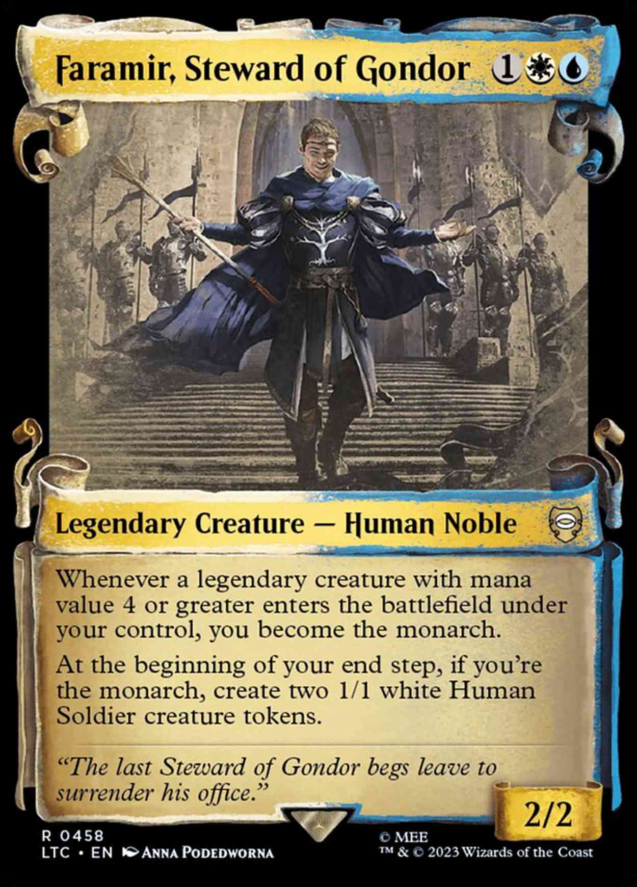 Faramir, Steward of Gondor (Showcase Scrolls) magic card front