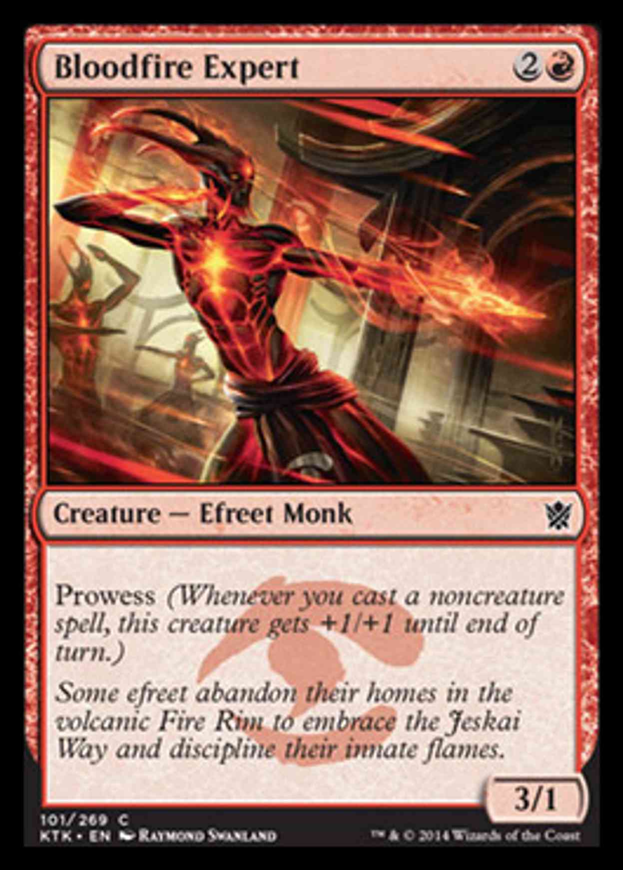Bloodfire Expert magic card front