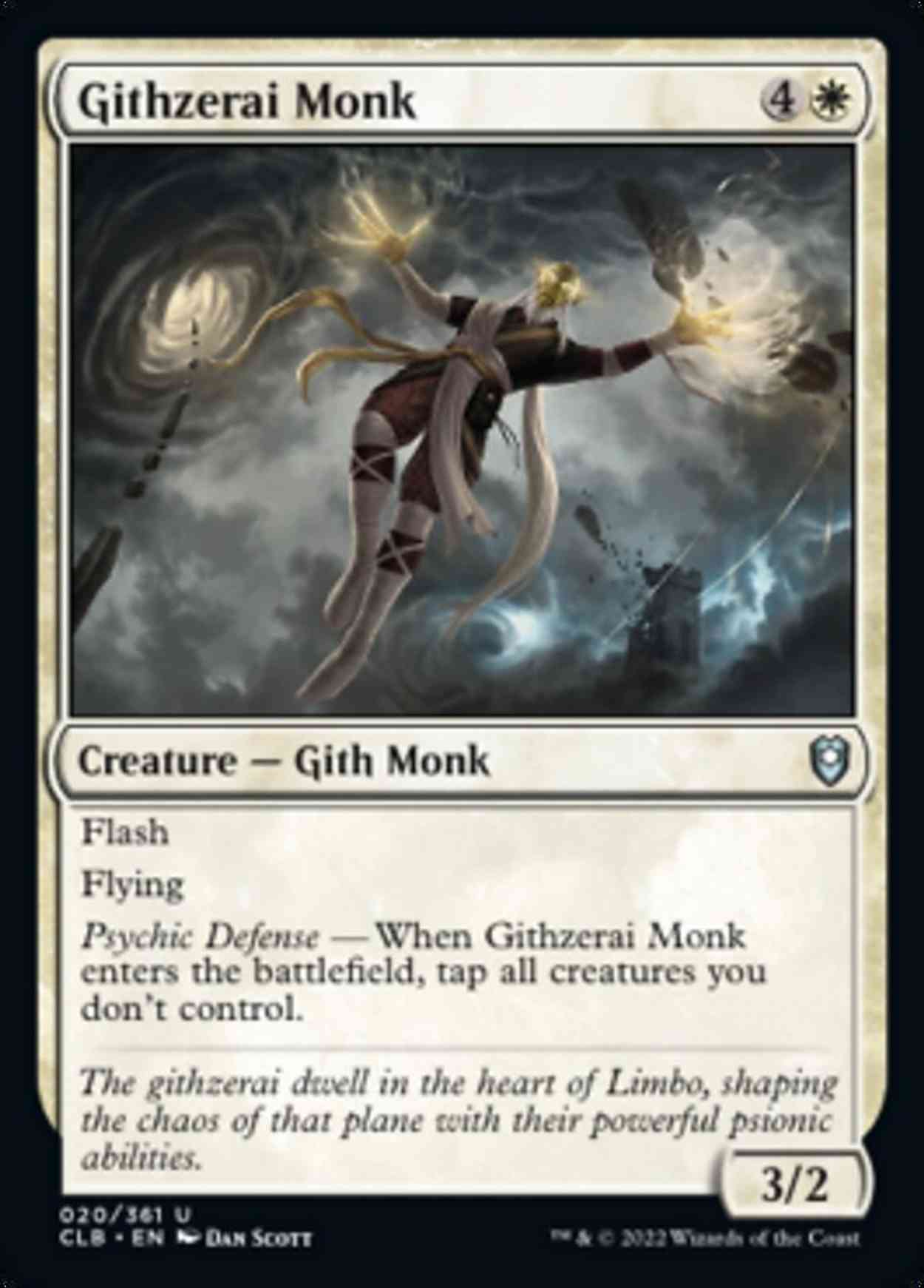 Githzerai Monk magic card front