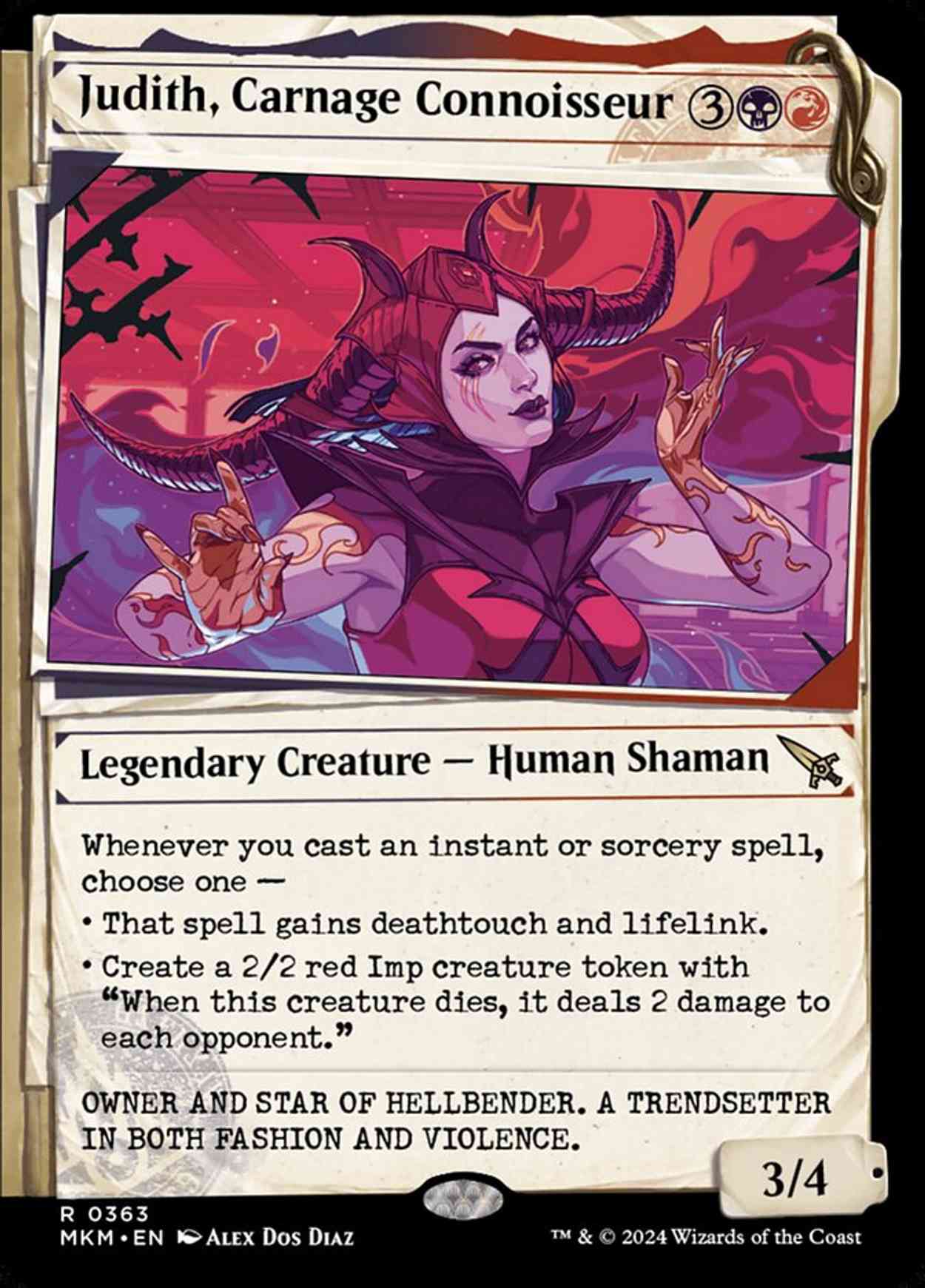 Judith, Carnage Connoisseur (Showcase) magic card front