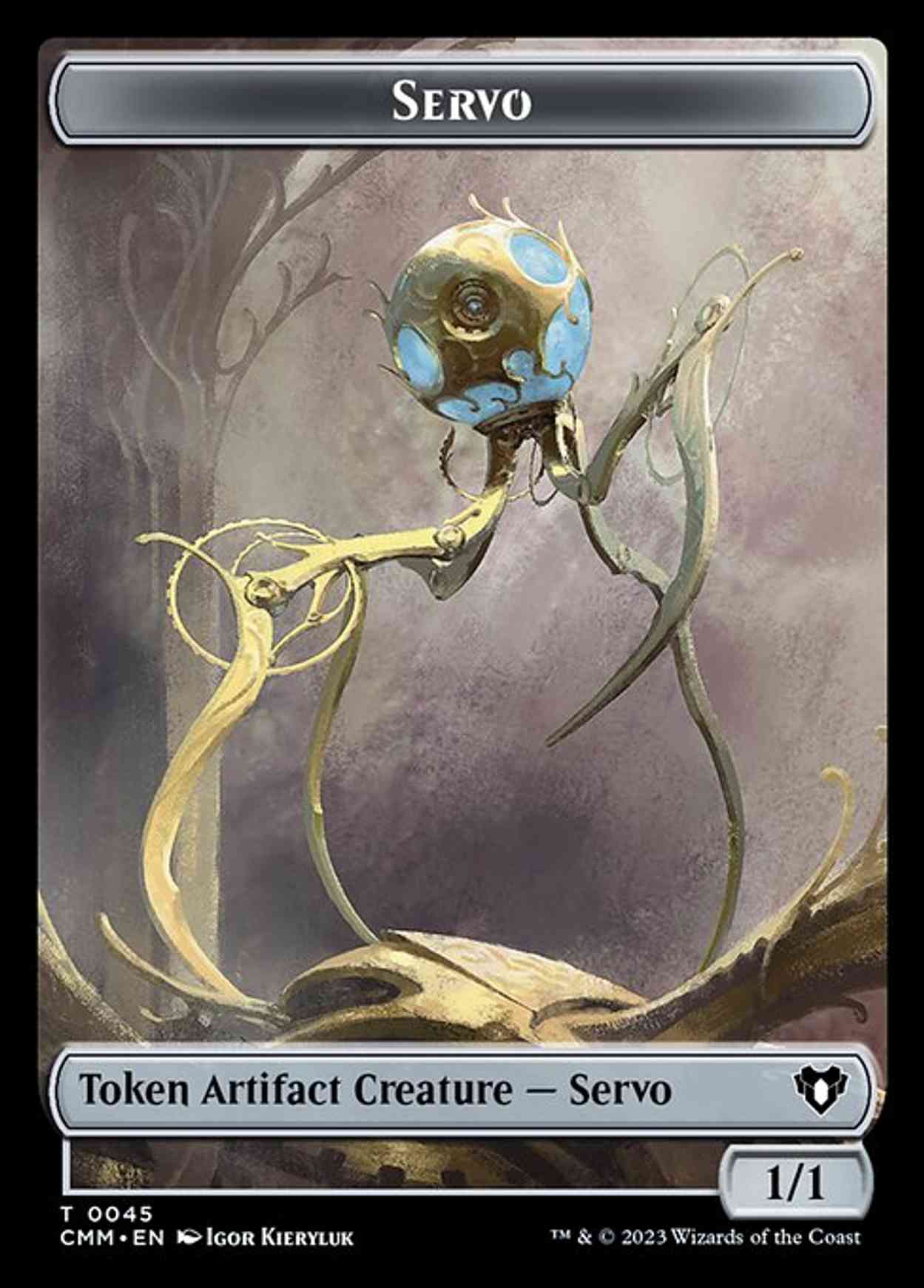 Servo // Zombie (0013) Double-Sided Token magic card front