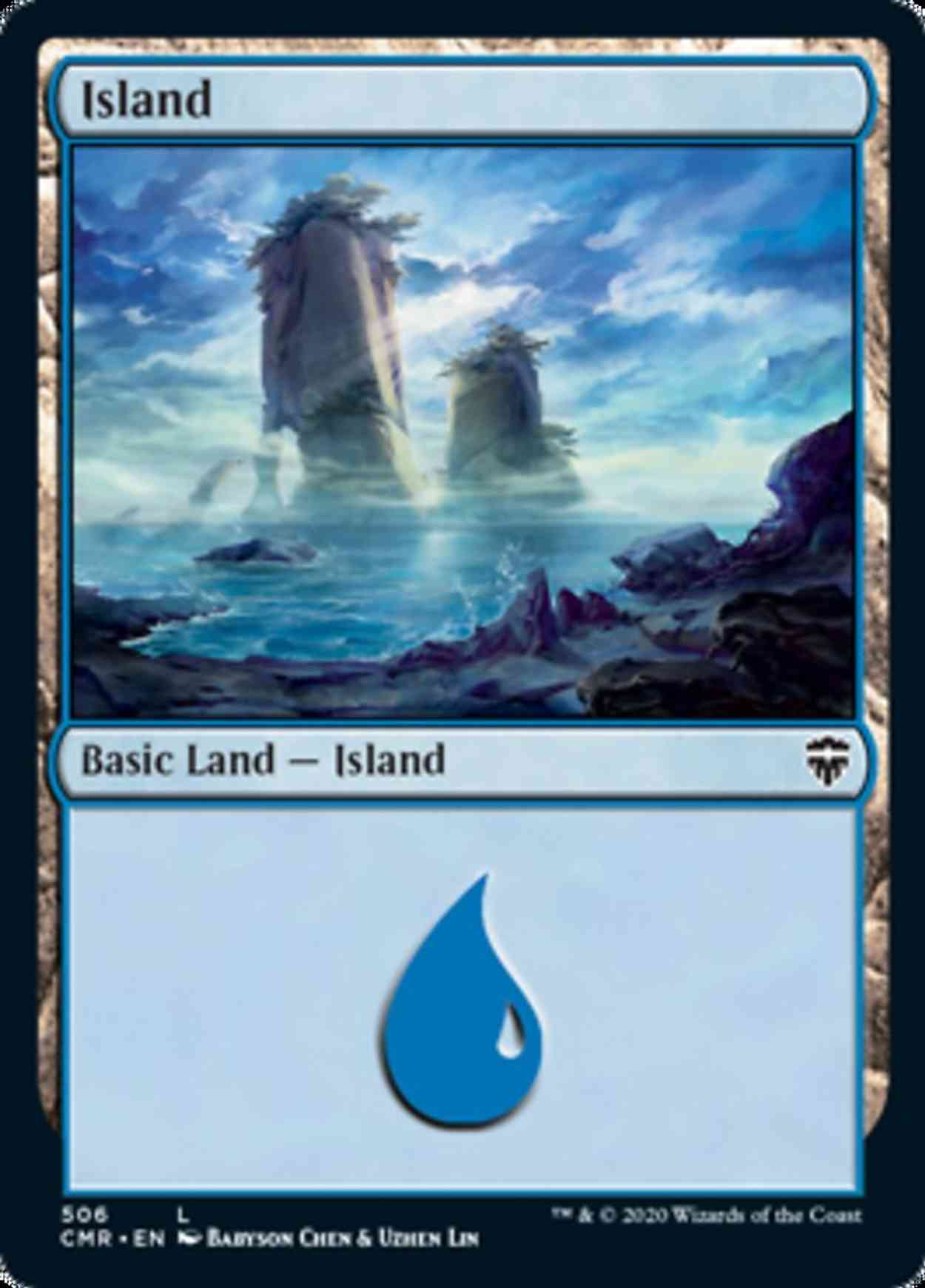 Island (506) magic card front