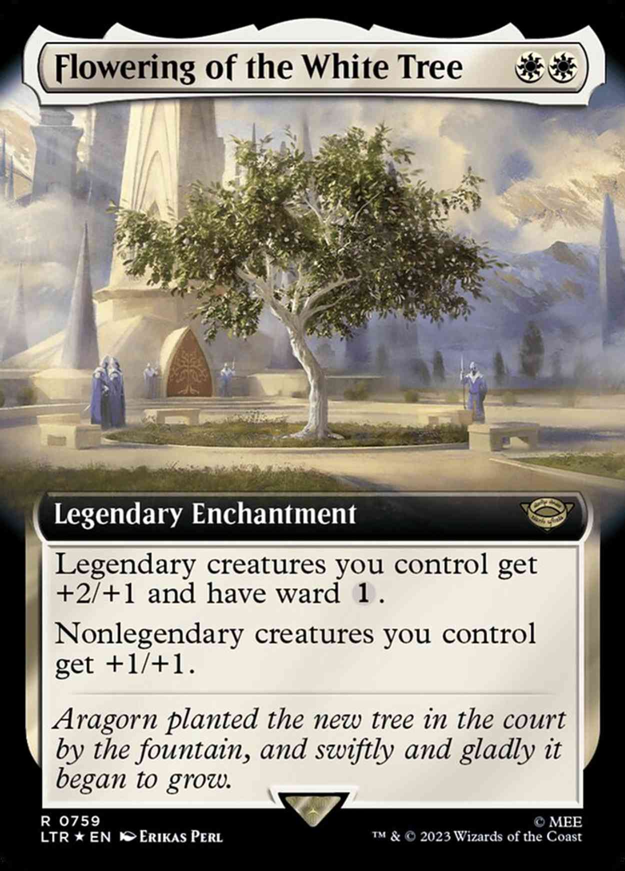 Flowering of the White Tree (Extended Art) (Surge Foil) magic card front