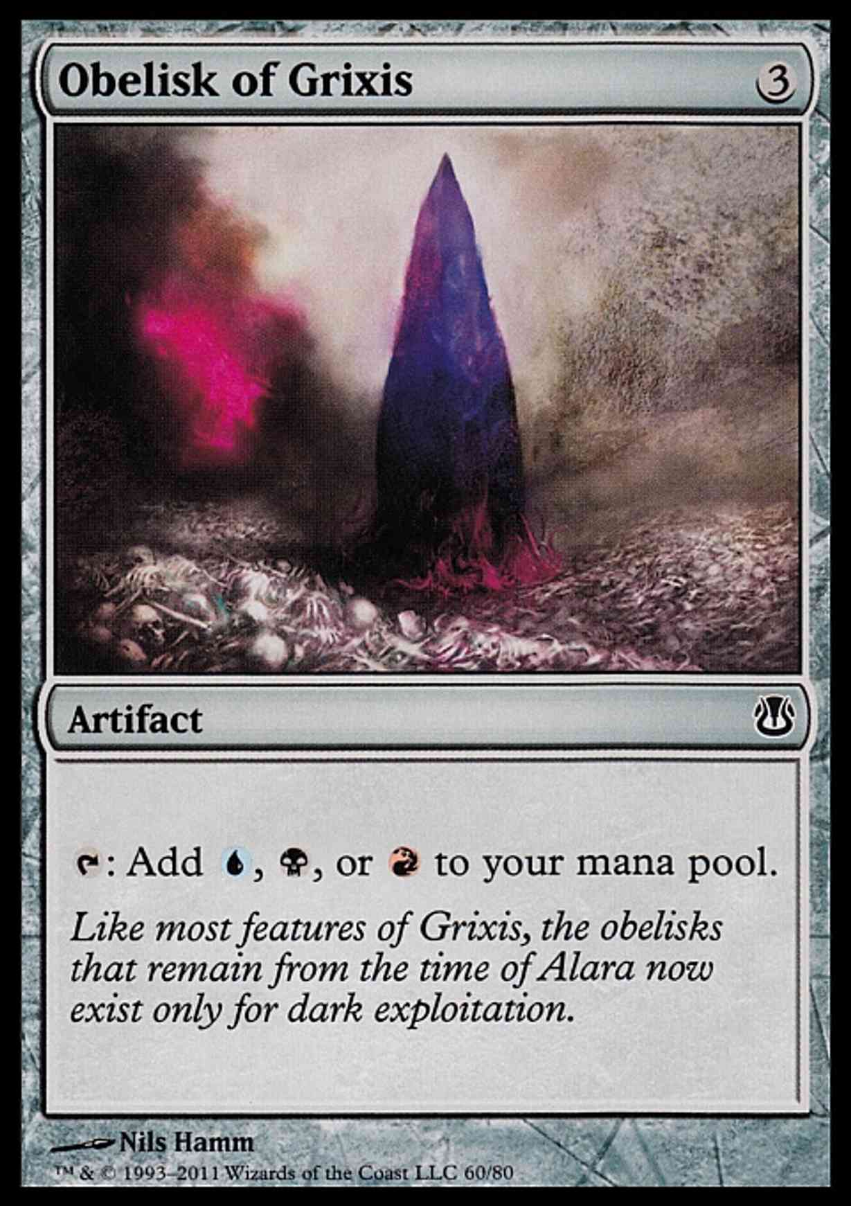 Obelisk of Grixis magic card front