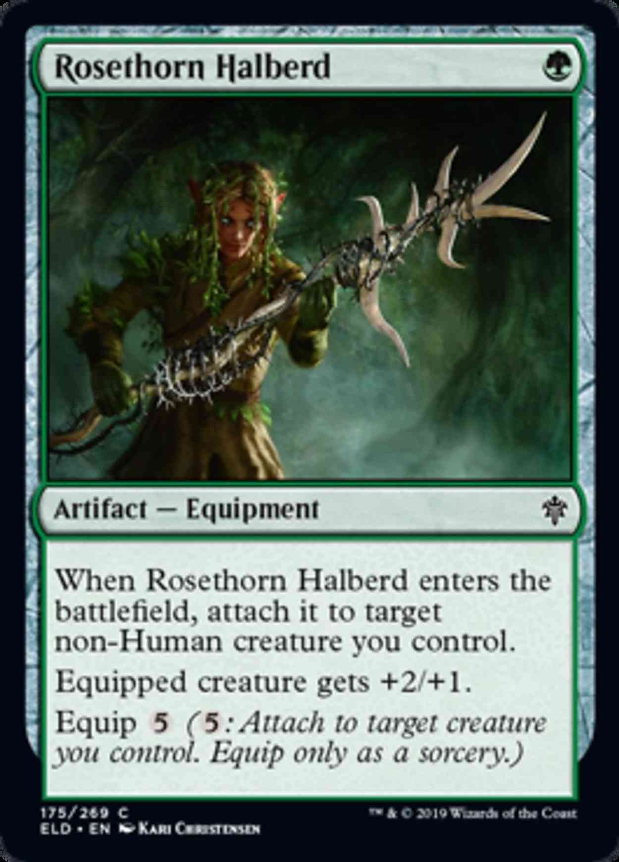 Rosethorn Halberd magic card front