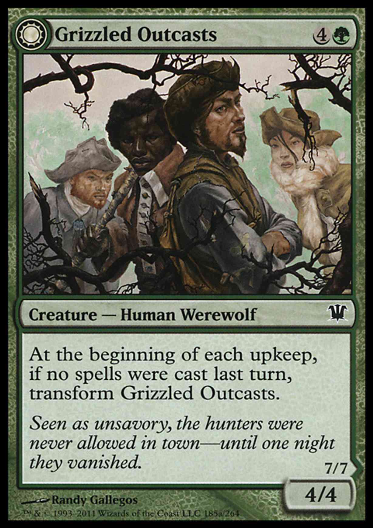 Grizzled Outcasts magic card front