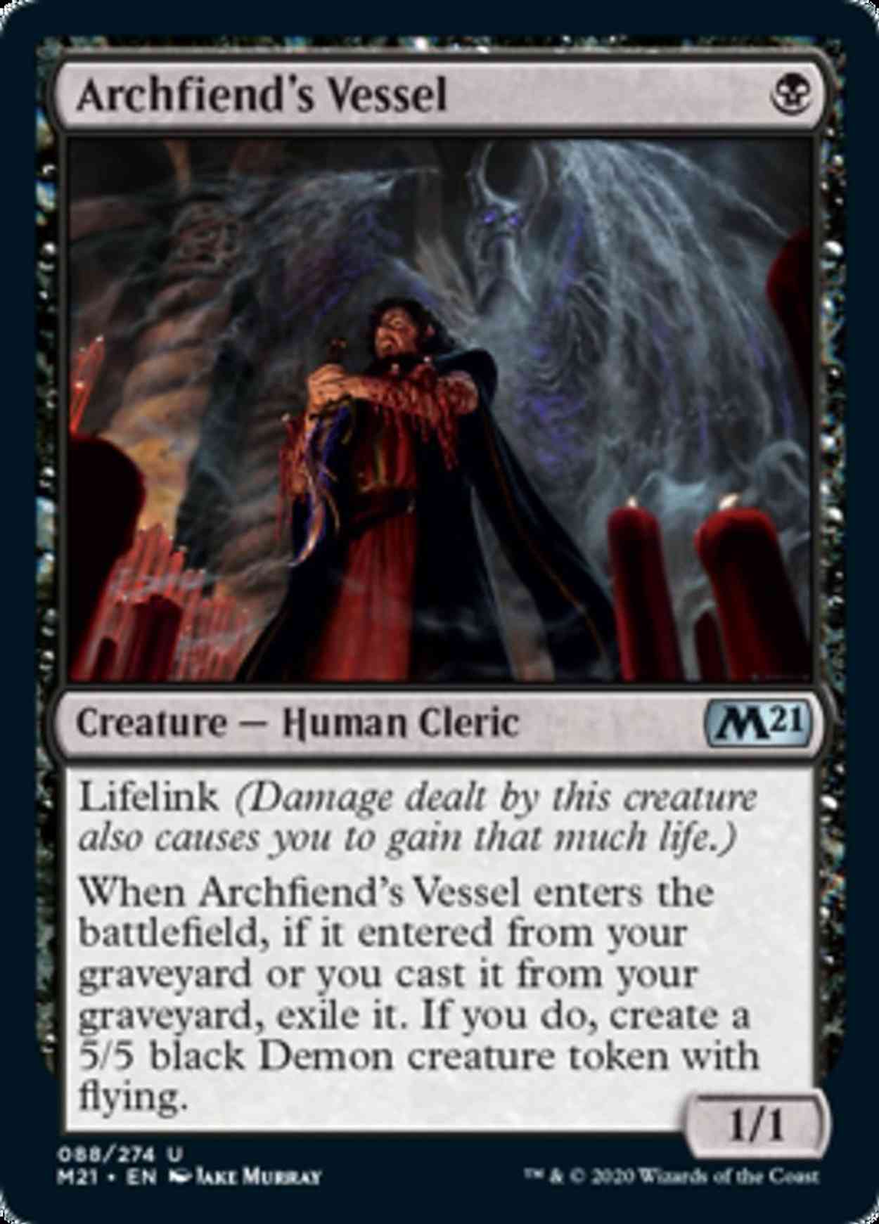Archfiend's Vessel magic card front