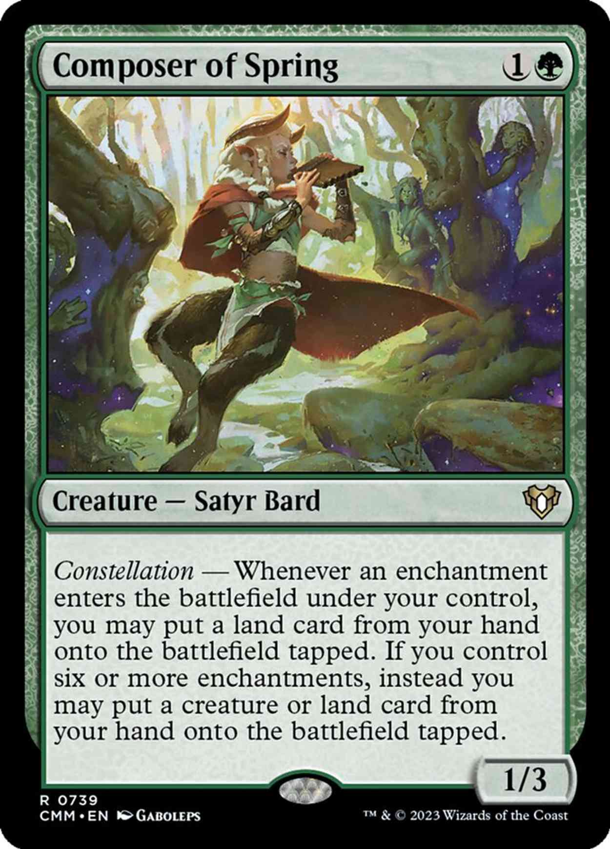 Composer of Spring magic card front