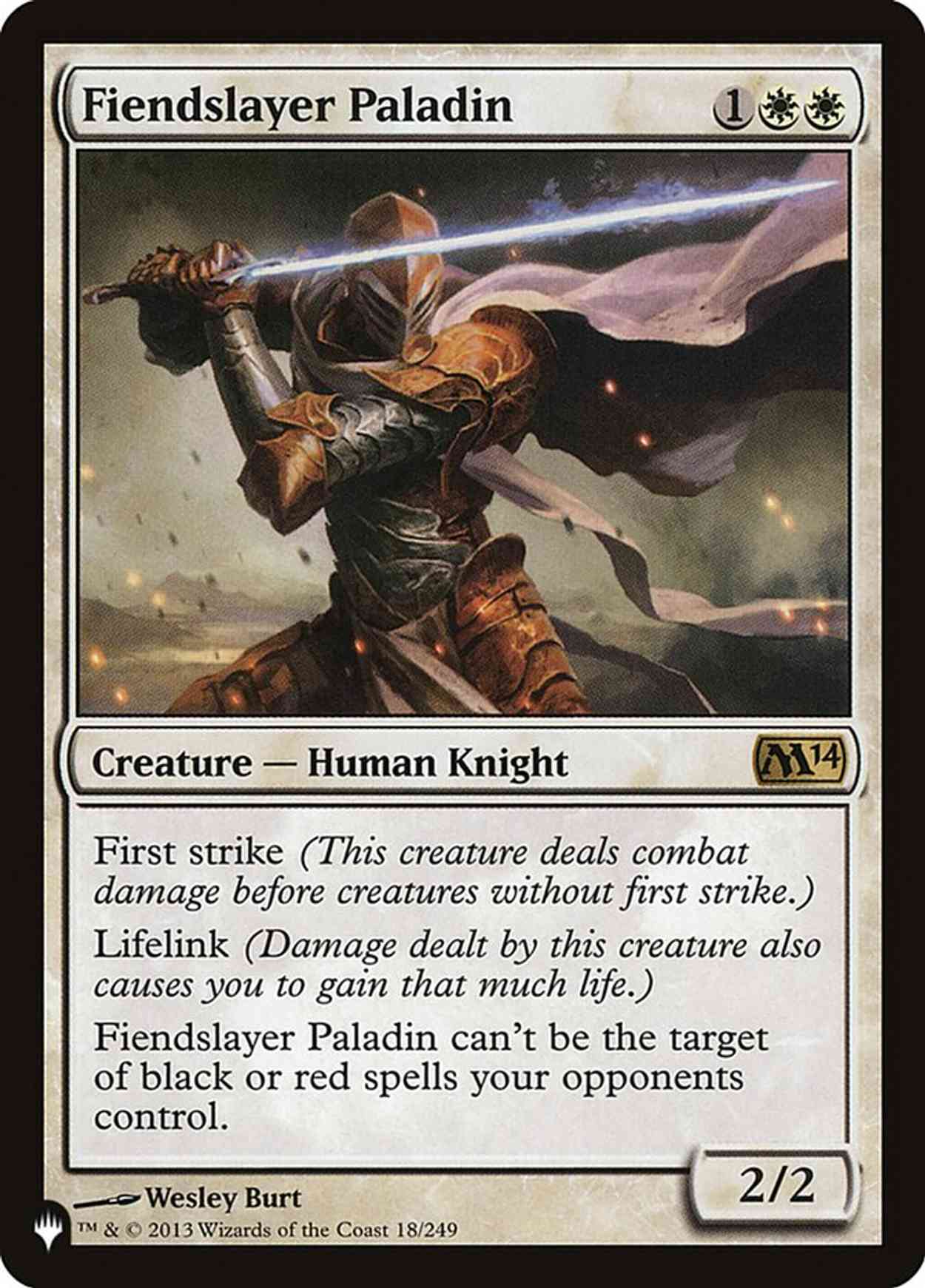 Fiendslayer Paladin magic card front