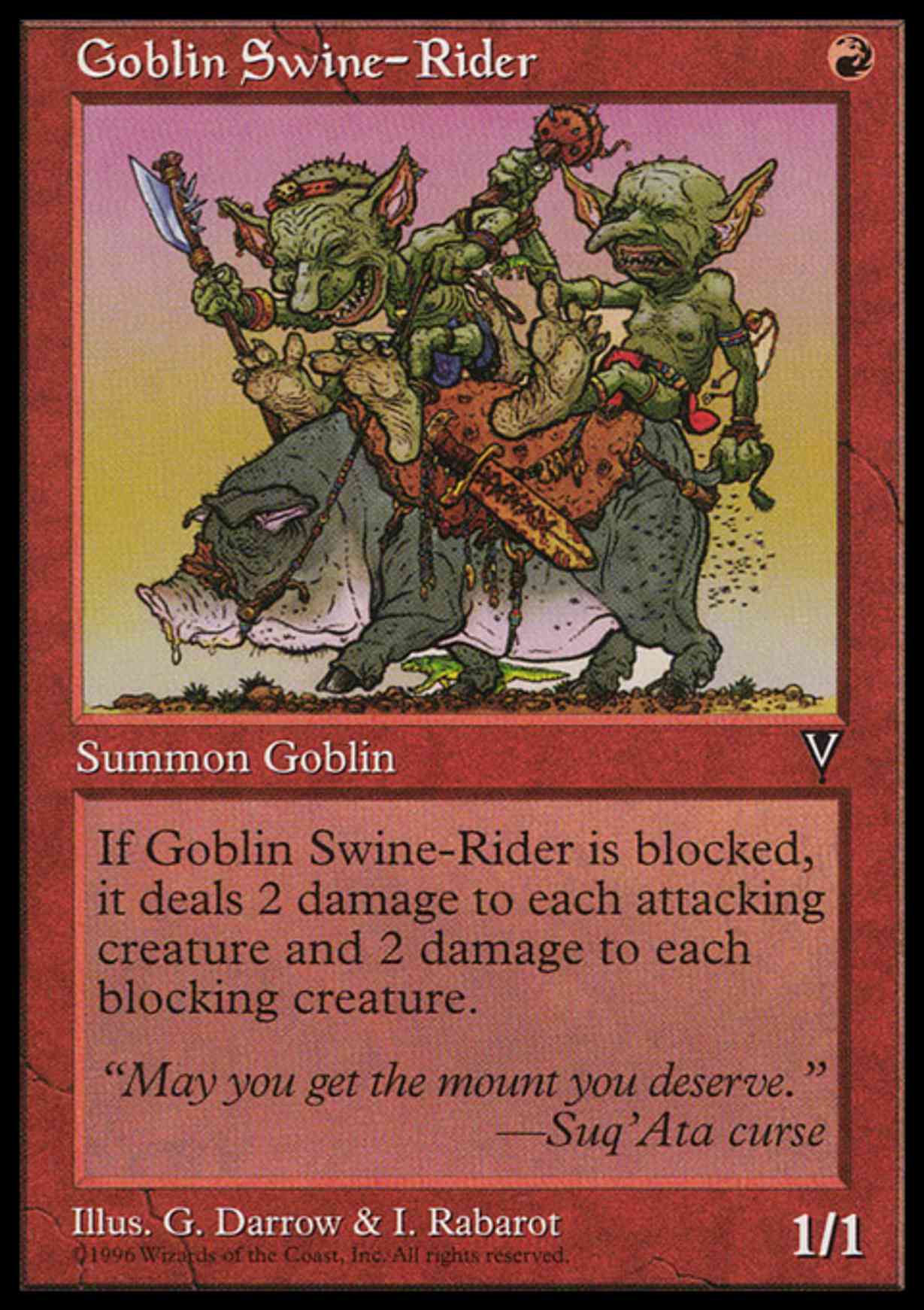 Goblin Swine-Rider magic card front