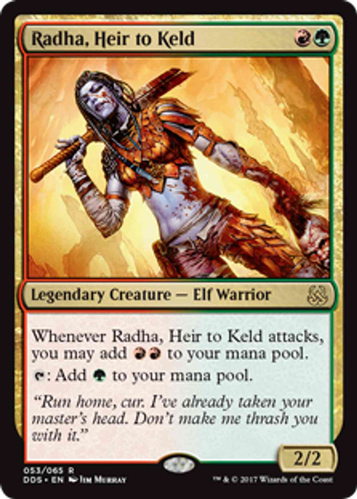 Radha, Heir to Keld magic card front