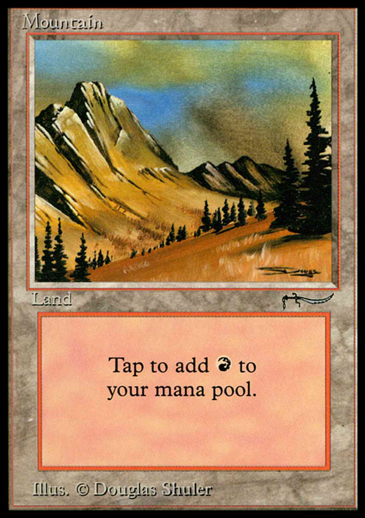 Mountain (Arabian Nights) magic card front