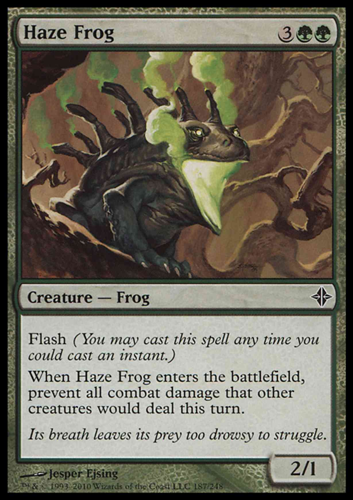 Haze Frog magic card front