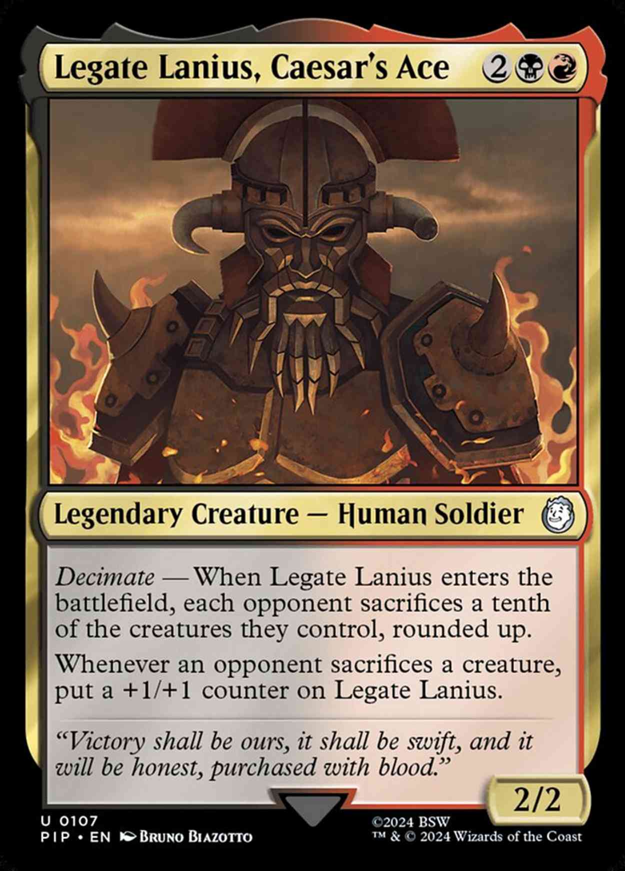 Legate Lanius, Caesar's Ace magic card front