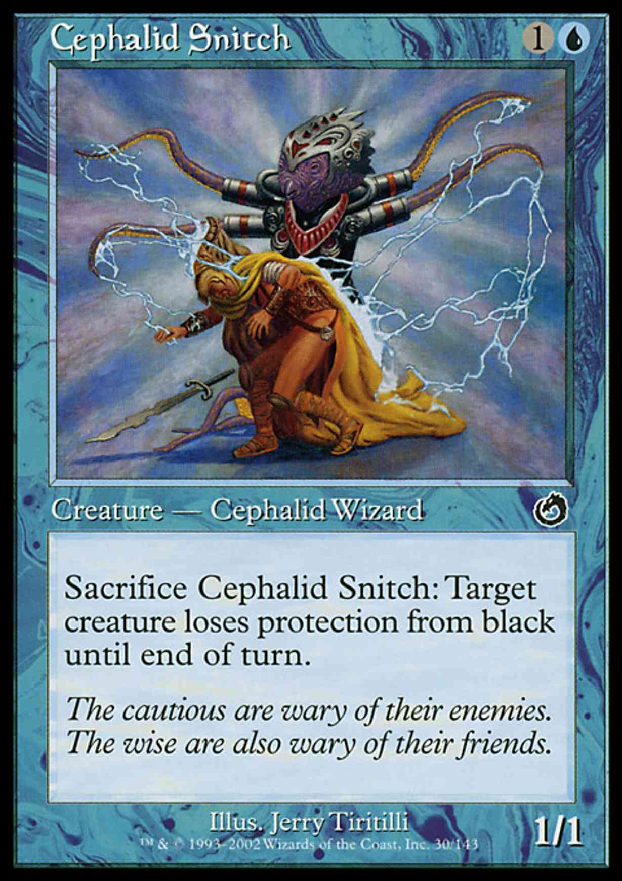 Cephalid Snitch magic card front