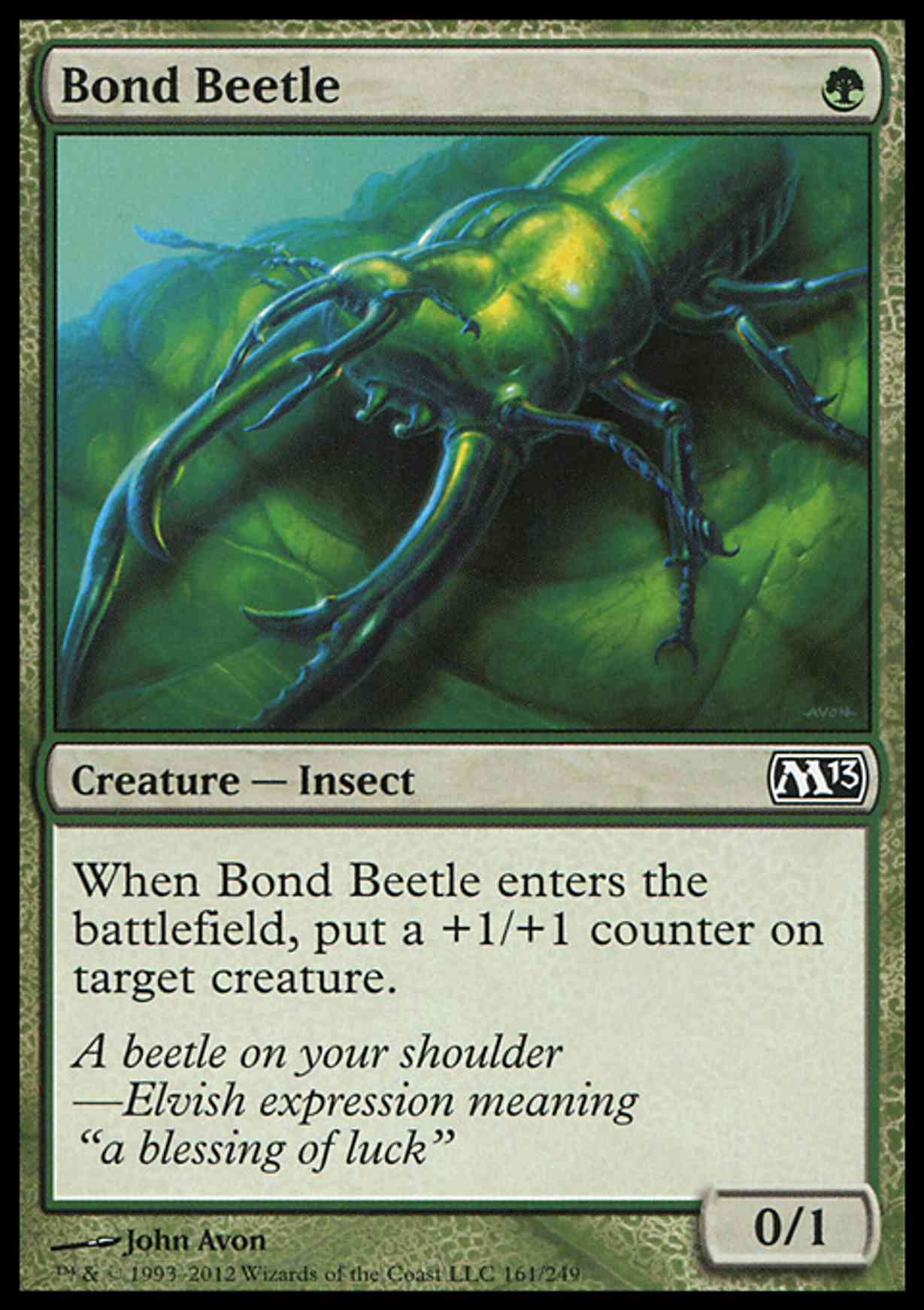 Bond Beetle magic card front