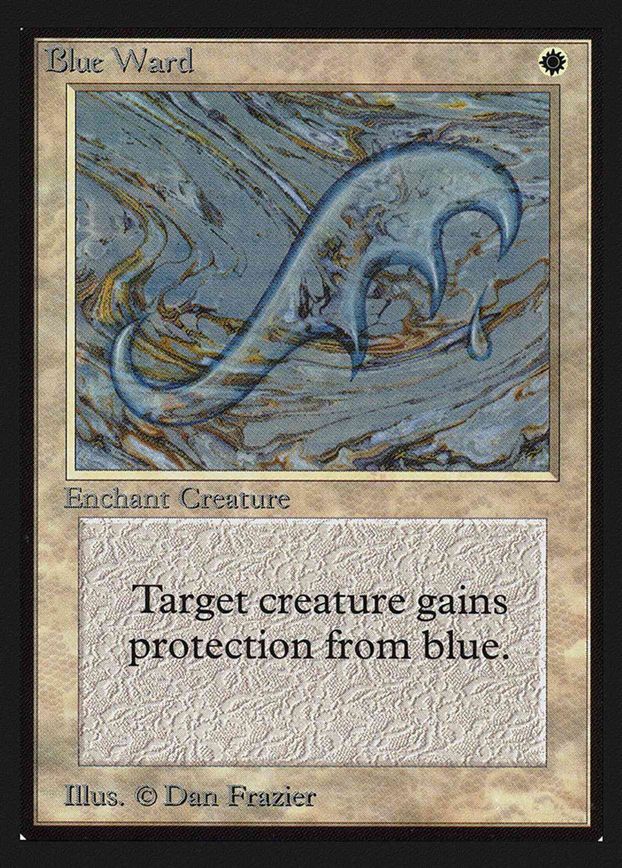 Blue Ward (CE) magic card front