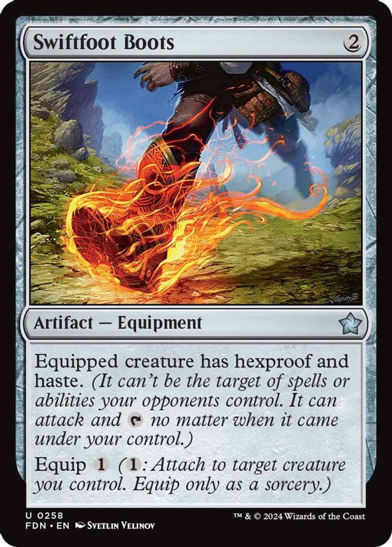 Swiftfoot Boots magic card front