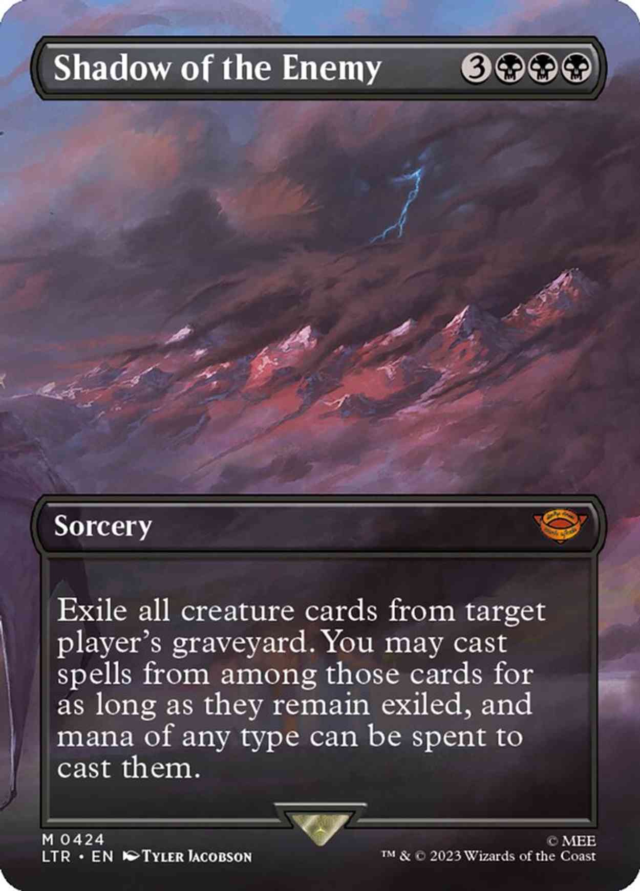 Shadow of the Enemy (Borderless) magic card front