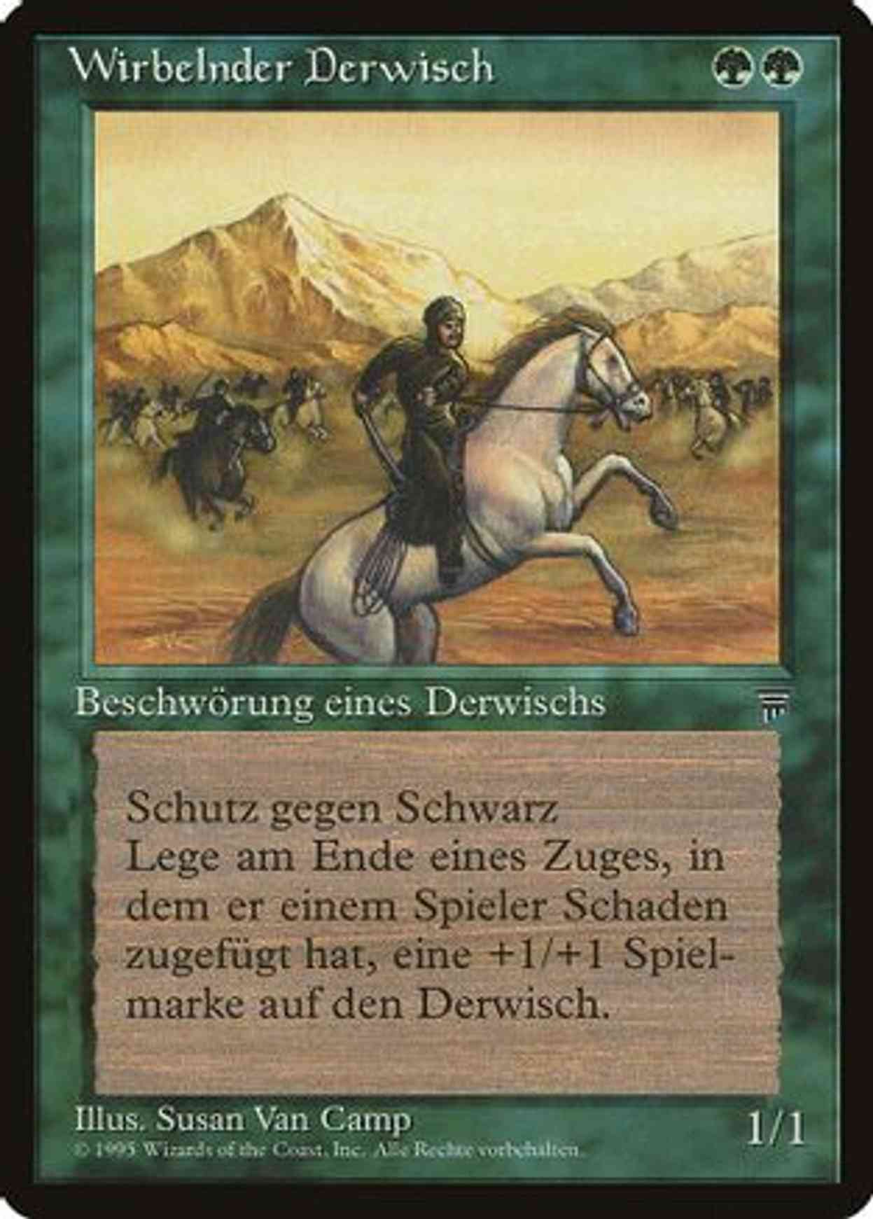 Whirling Dervish (German) - "Wirbelnder Derwisch" magic card front