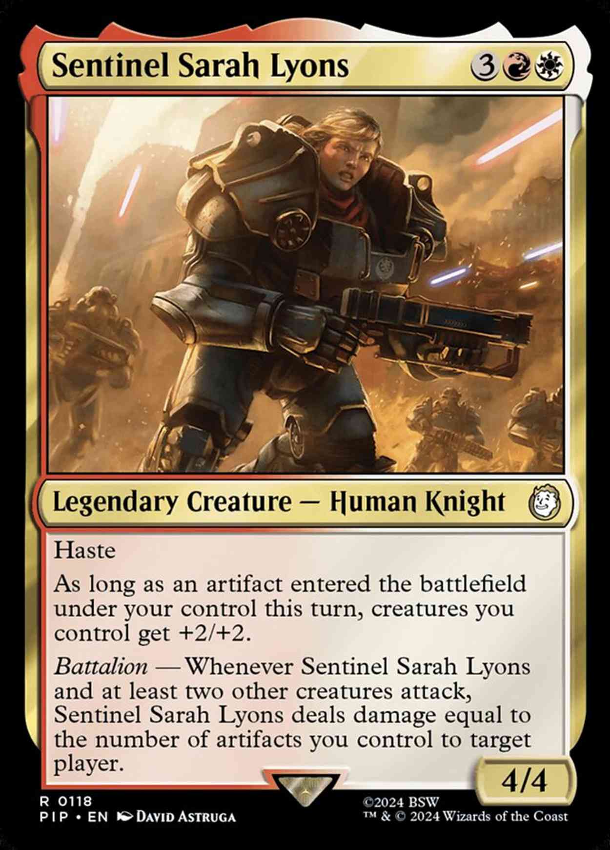 Sentinel Sarah Lyons magic card front