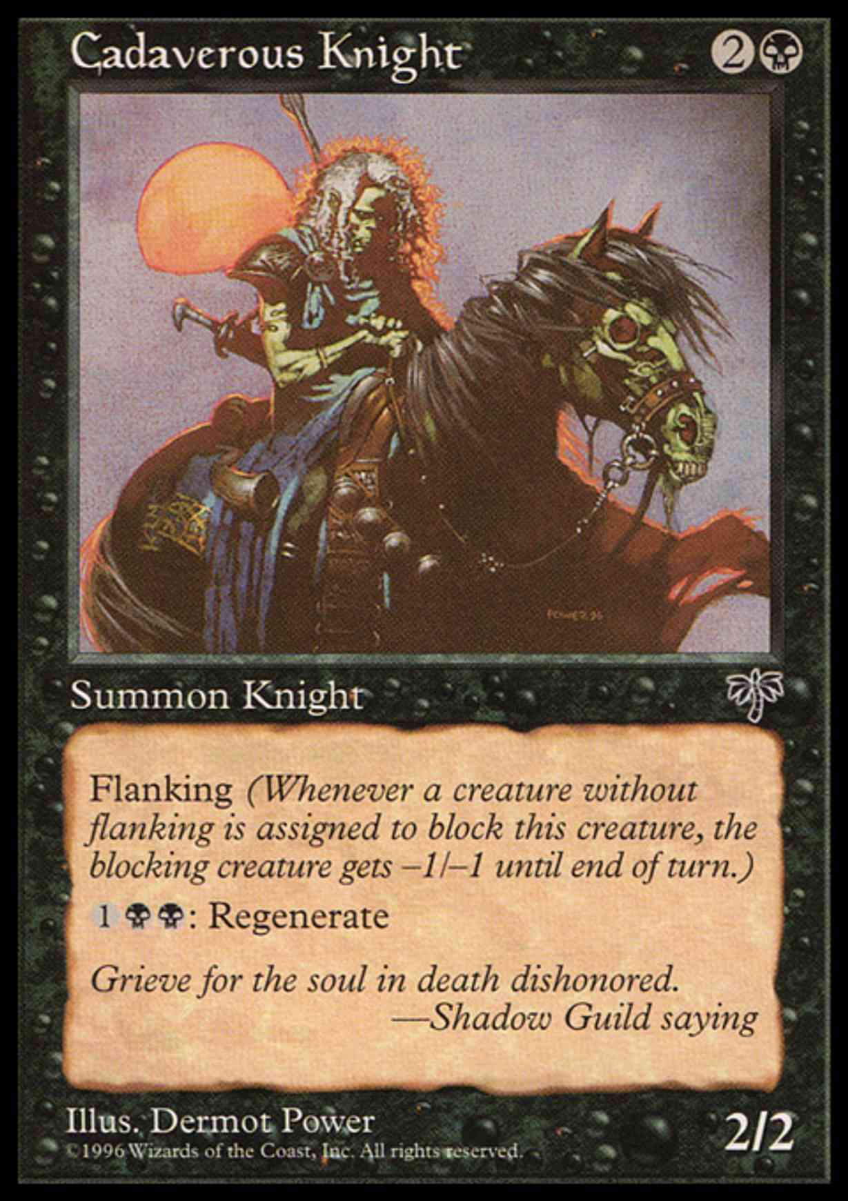 Cadaverous Knight magic card front