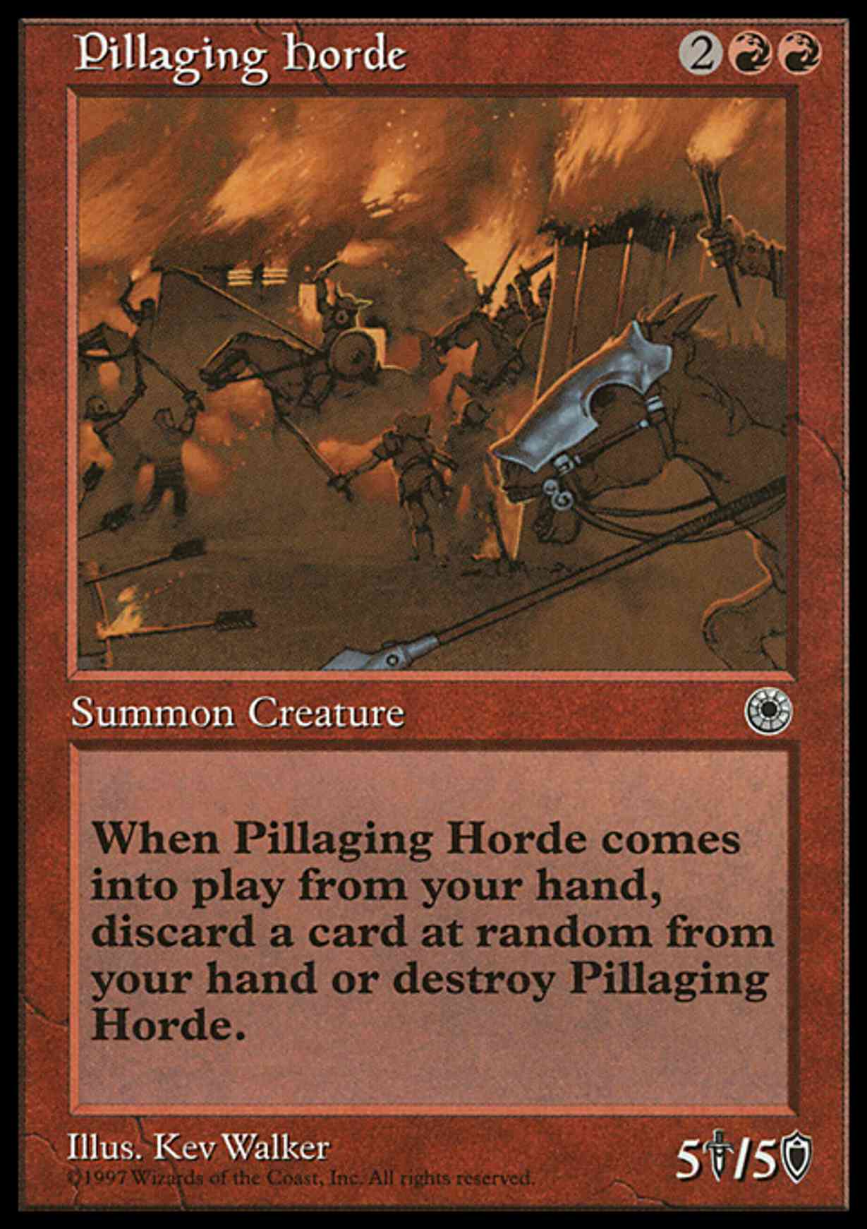 Pillaging Horde magic card front
