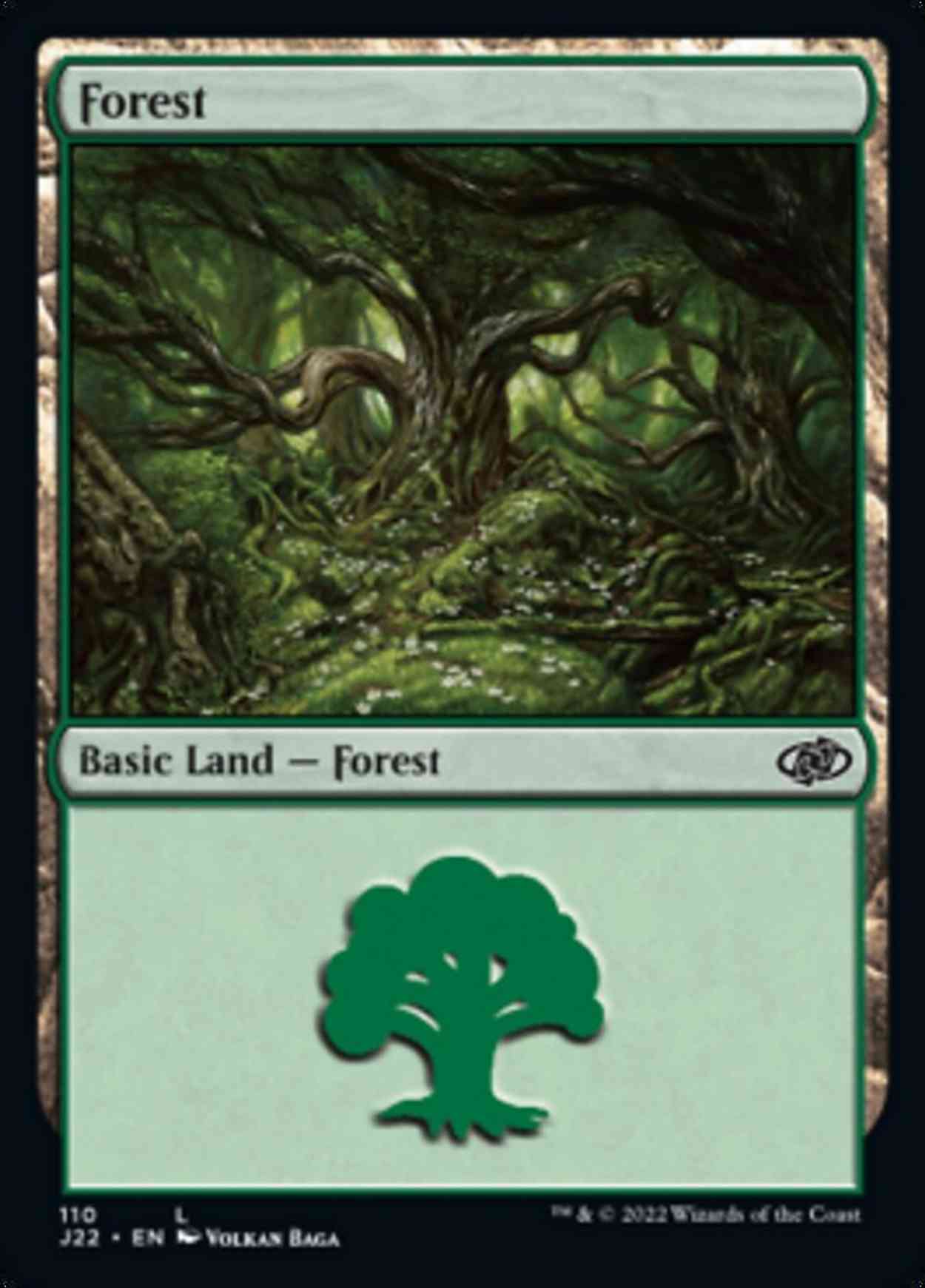 Forest (110) magic card front